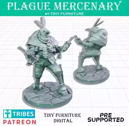 Plague Mercenary 3D print model