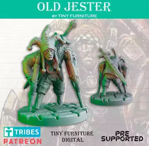 Old Jester 3D print model Old Jester 3D print model