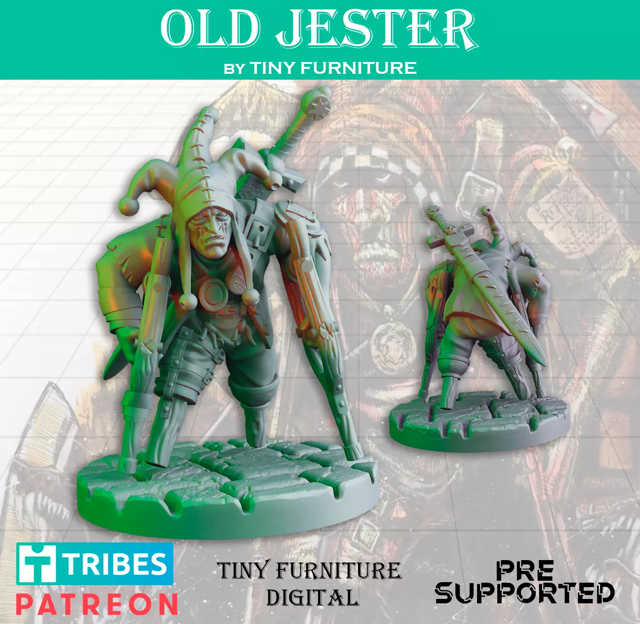 Old Jester 3D print model_0