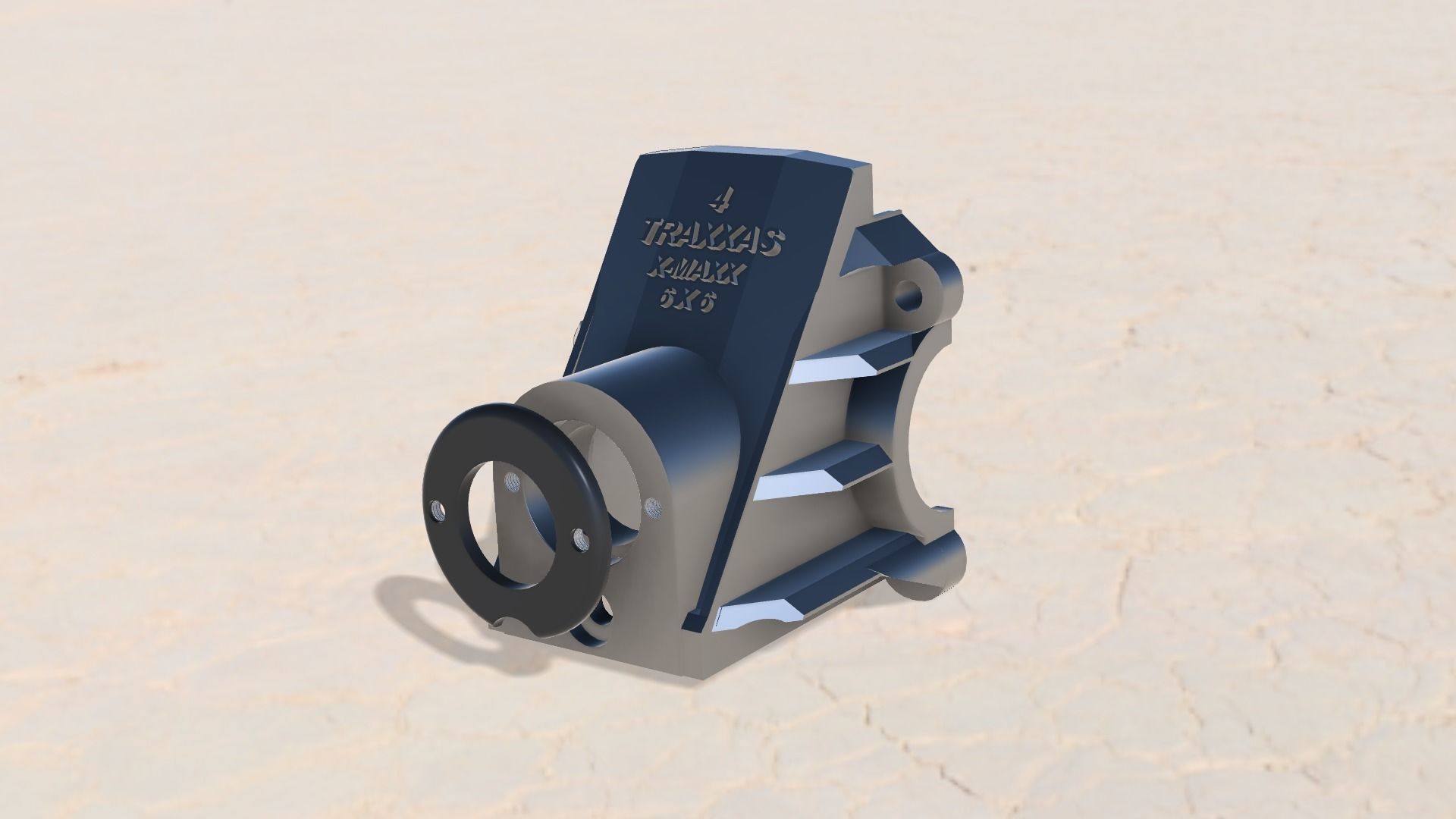 Traxxas X-Max 6x6 conversion 3D print model_1