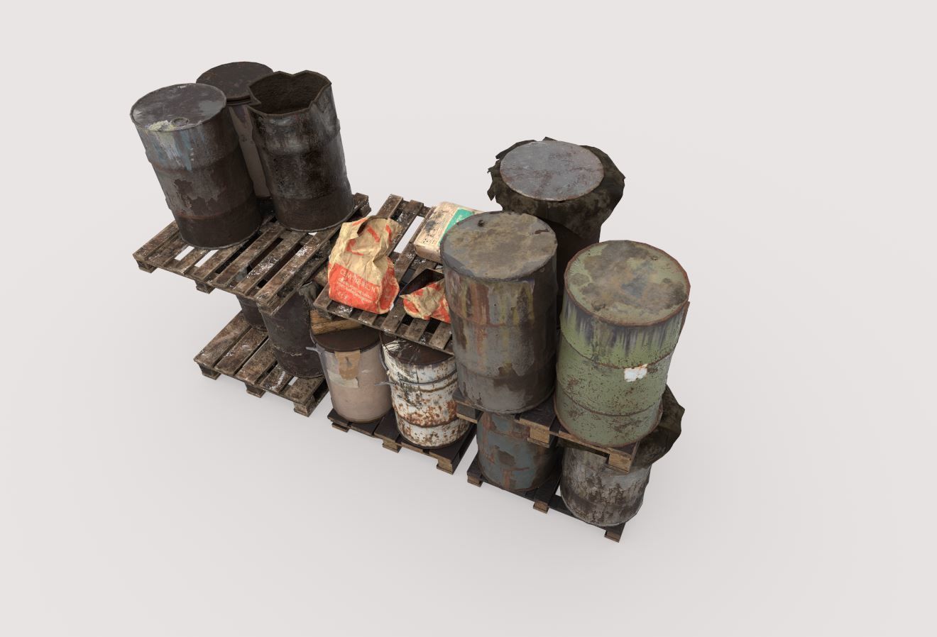Barrel Stack 3D model_8