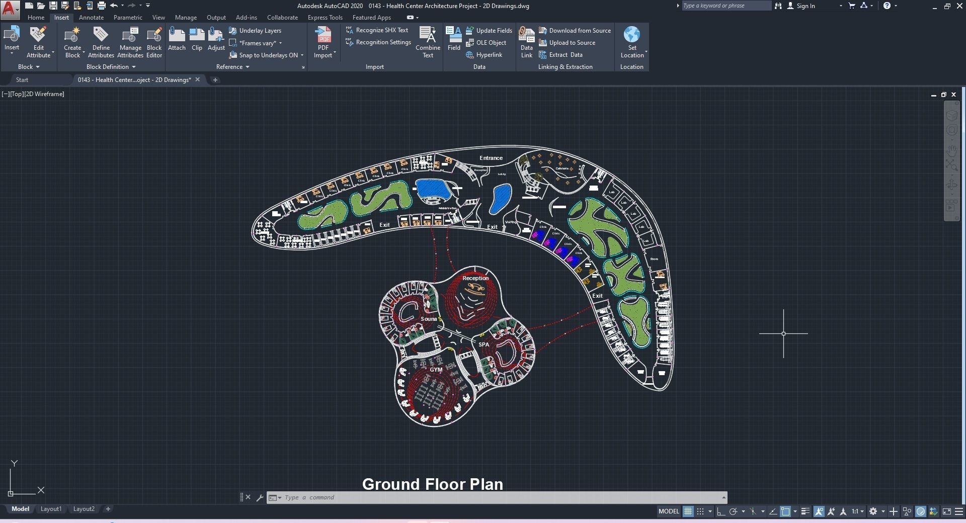 0143 - Health Center Architecture Project - 2D Drawings-3D Files 3D model_39