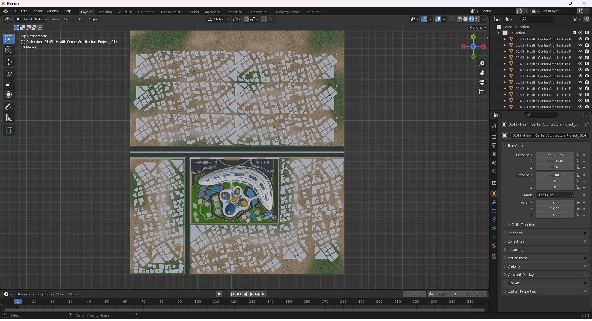 0143 - Health Center Architecture Project - 2D Drawings-3D Files 3D model_33