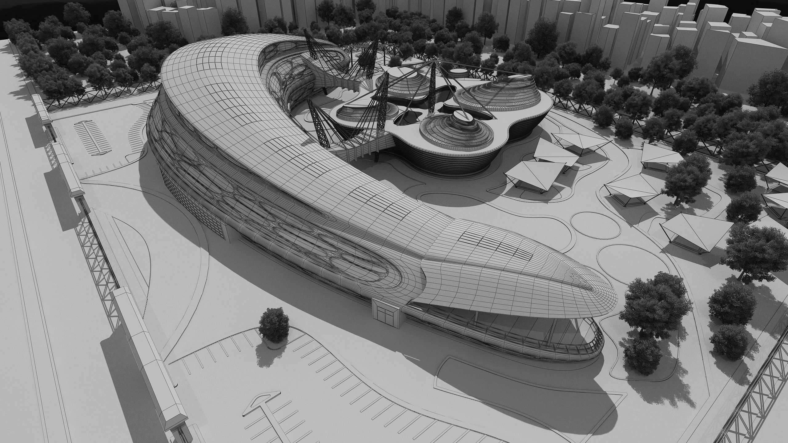 0143 - Health Center Architecture Project - 2D Drawings-3D Files 3D model_19