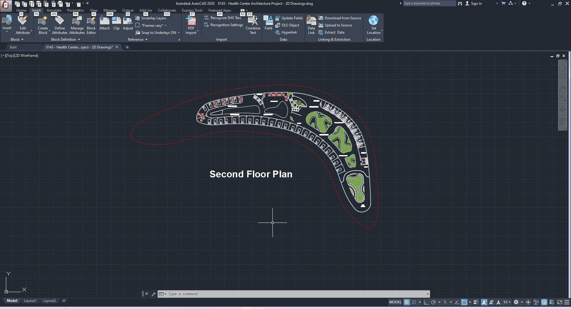 0143 - Health Center Architecture Project - 2D Drawings-3D Files 3D model_35