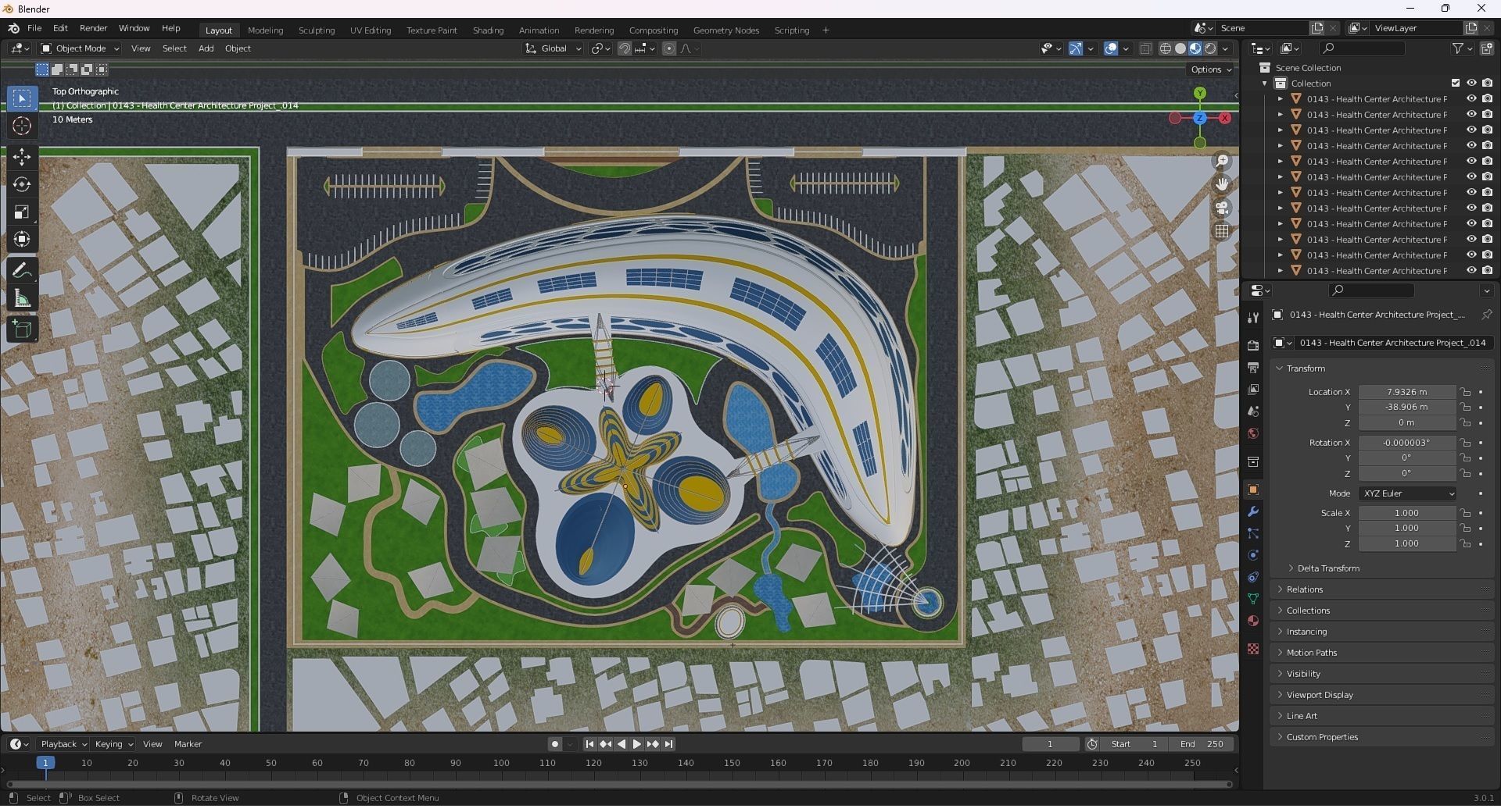 0143 - Health Center Architecture Project - 2D Drawings-3D Files 3D model_31