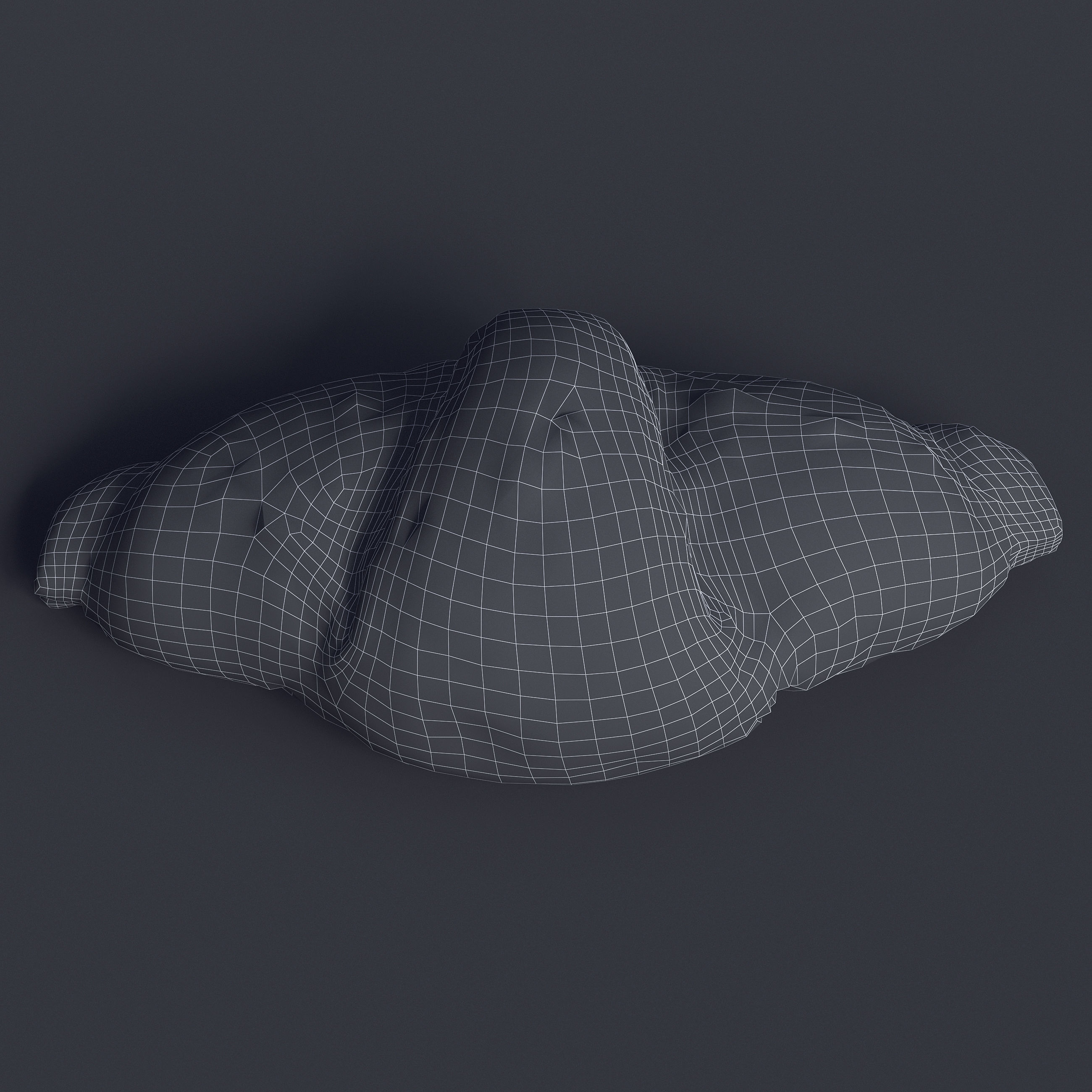 Croissant 3D model_9