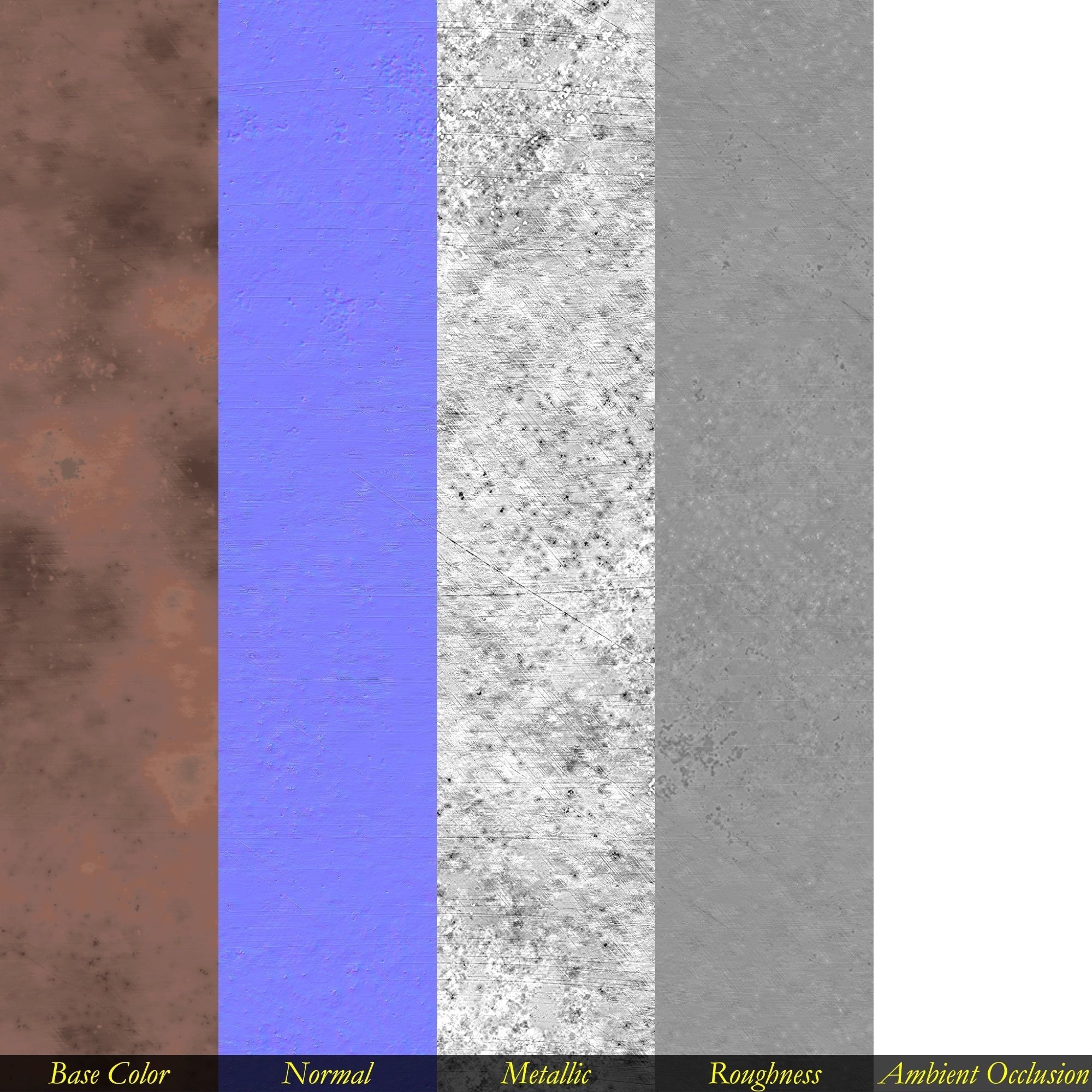 Rusty Copper Seamless PBR and Unity Textures incl Material Texture_1