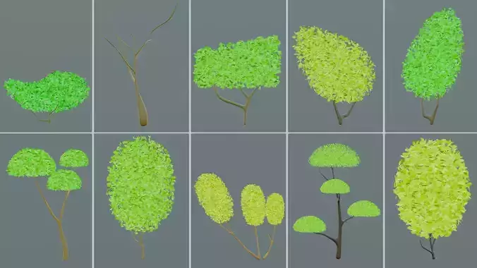 Cartoon tree collection