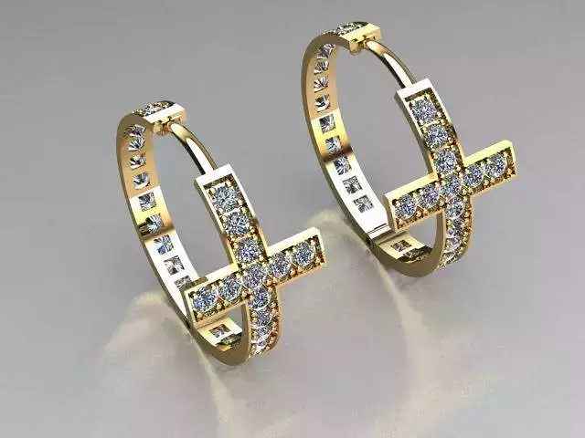 earring croos in size 21