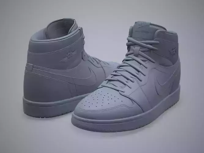 Air Jordan1-retro sneaker-3d printable 3D print model