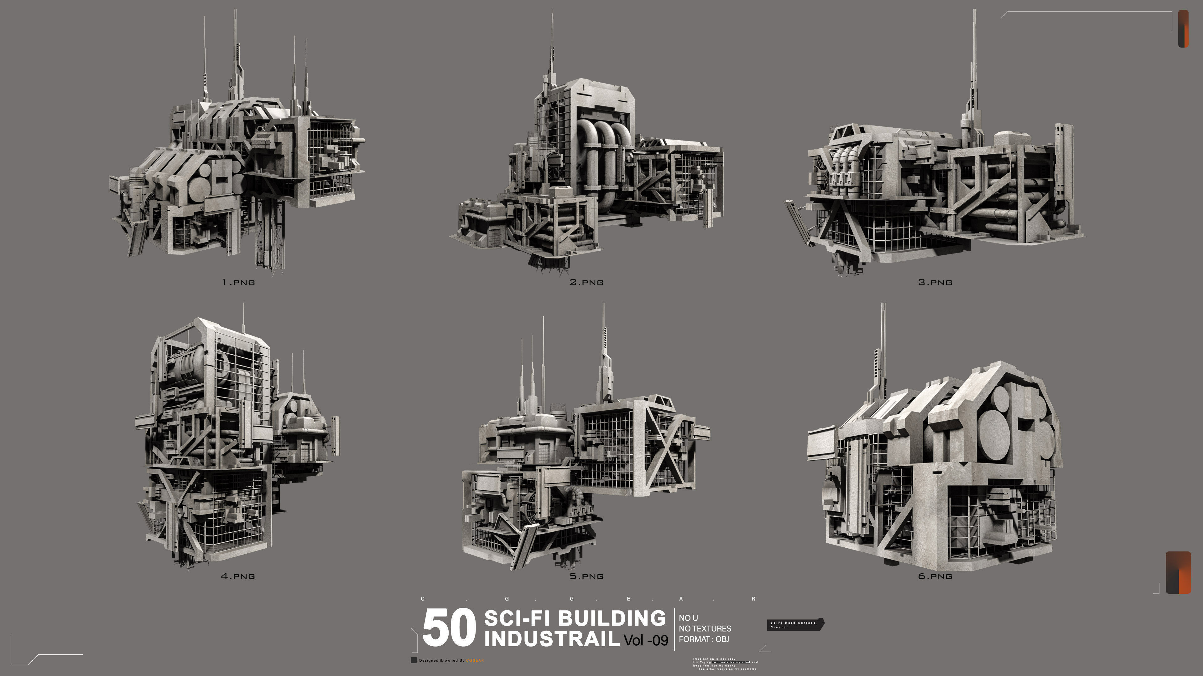50 Sci-Fi Industrial Building Vol 09 3D model_1