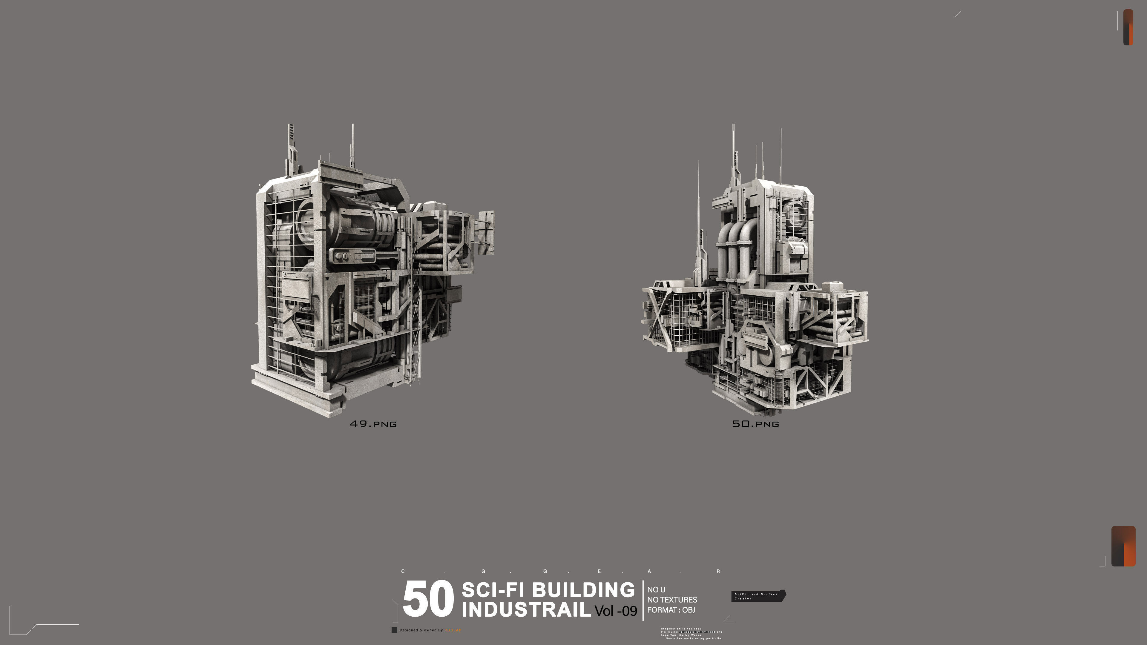 50 Sci-Fi Industrial Building Vol 09 3D model_9