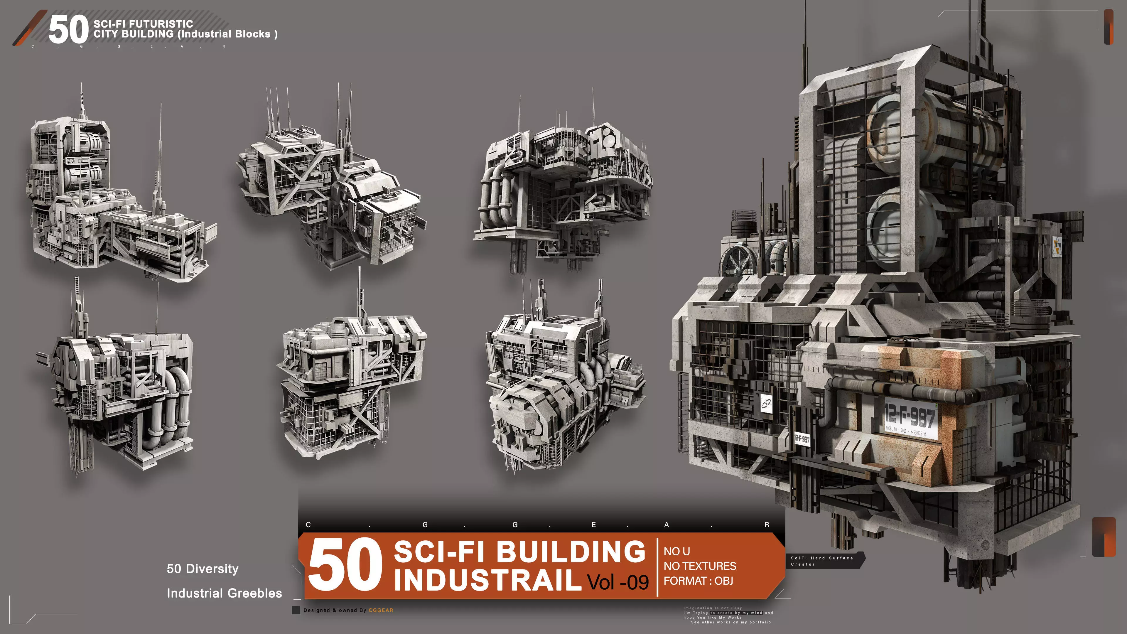 50 Sci-Fi Industrial Building Vol 09 3D model_0