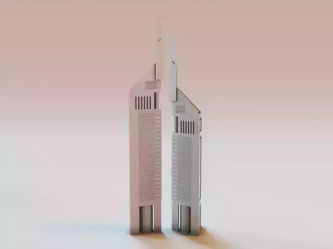 Emirates towers 3D print model