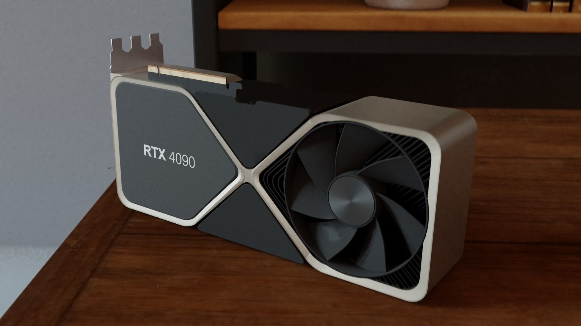 A Nvidia Geforce RTX 4090 3D Model  Free low-poly 3D model_2