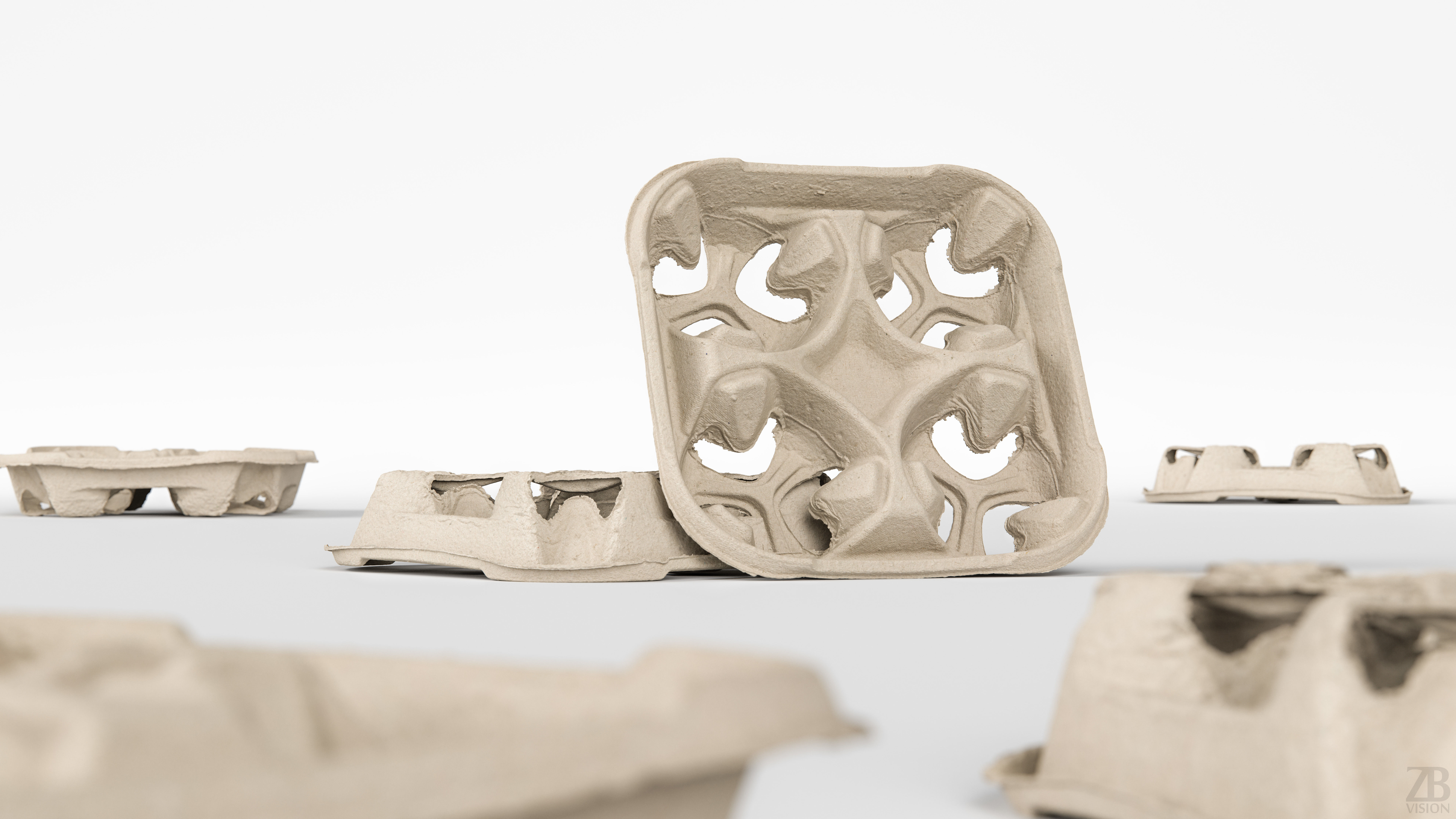 Paper Cup Holder 3D model_1