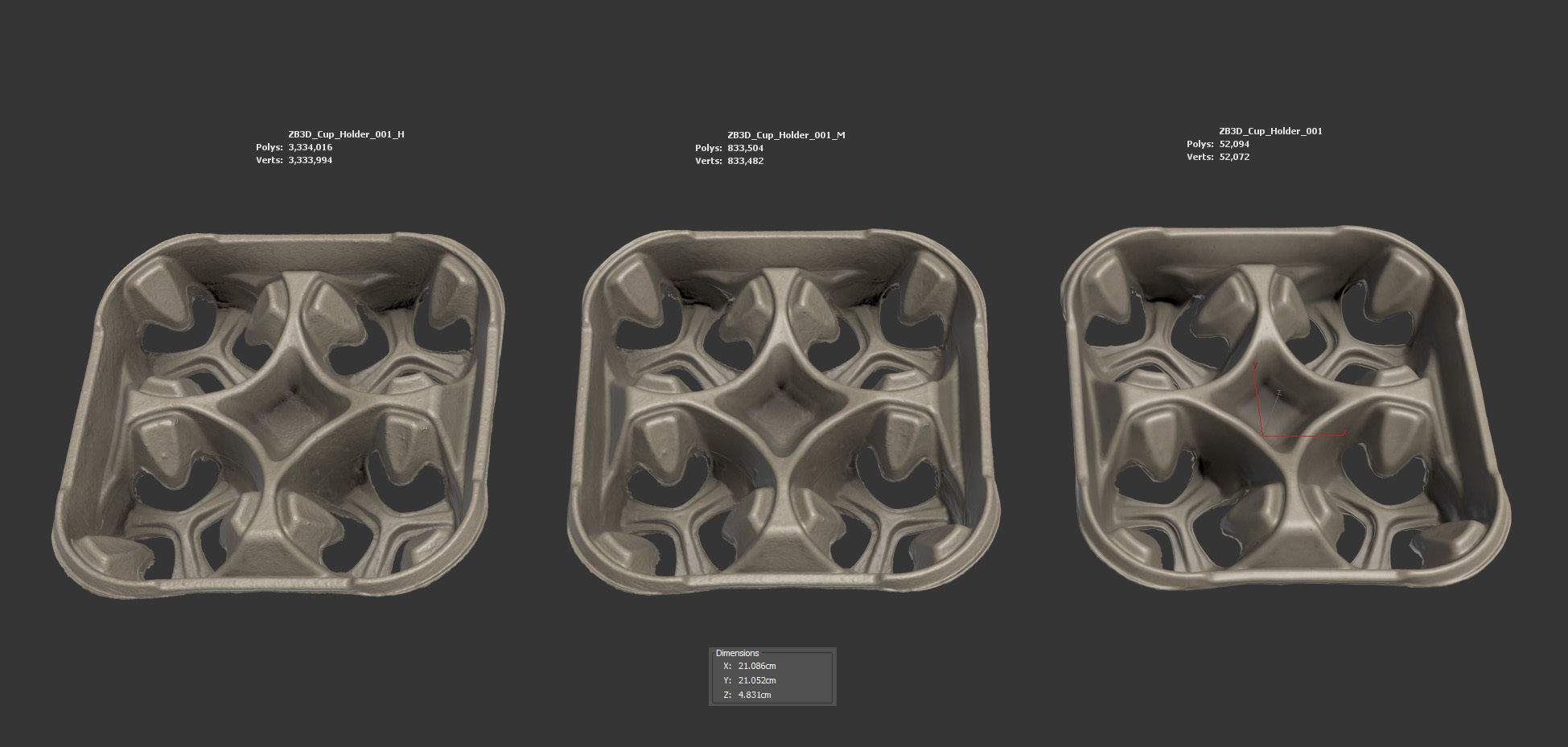 Paper Cup Holder 3D model_5