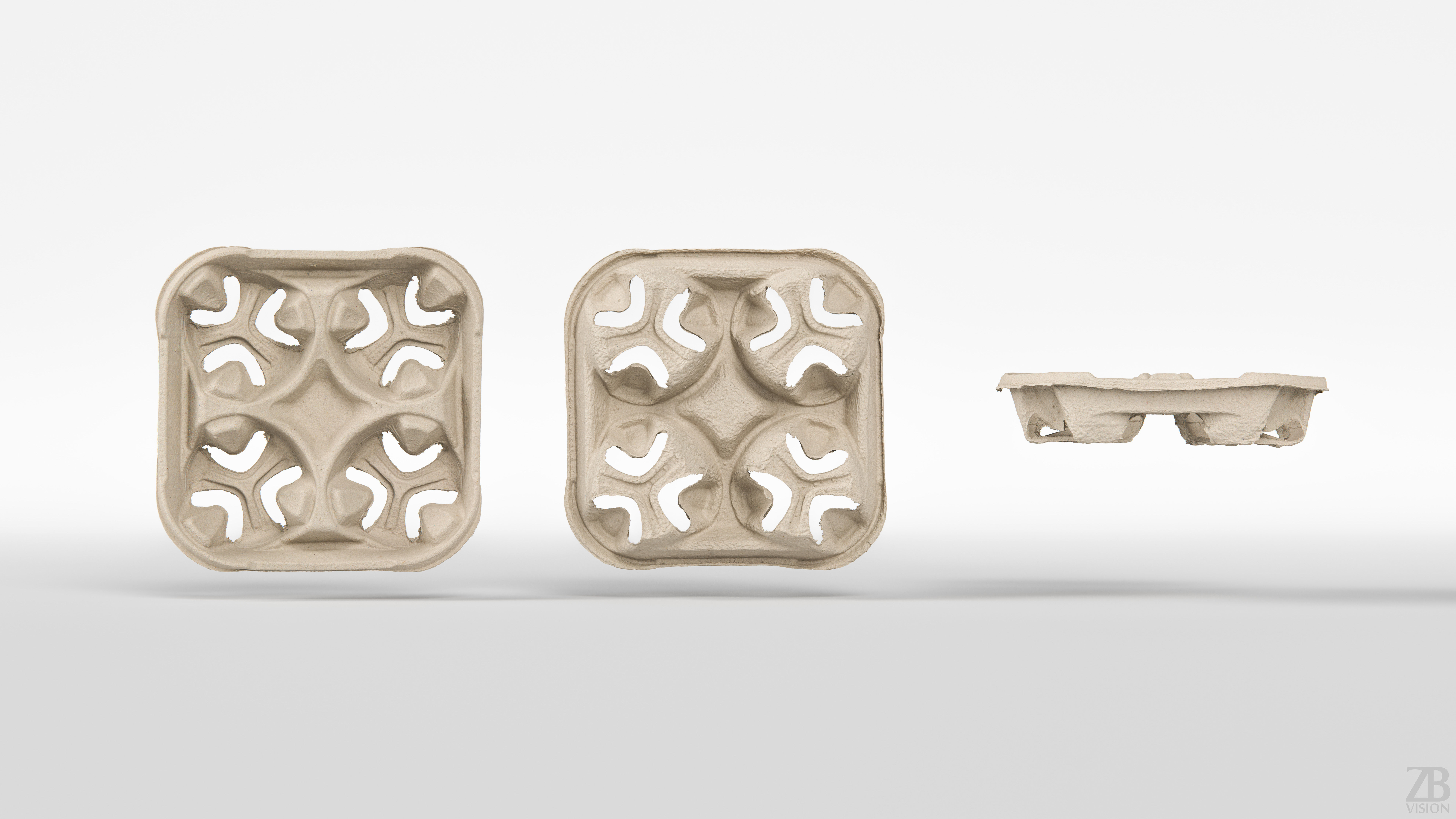 Paper Cup Holder 3D model_4