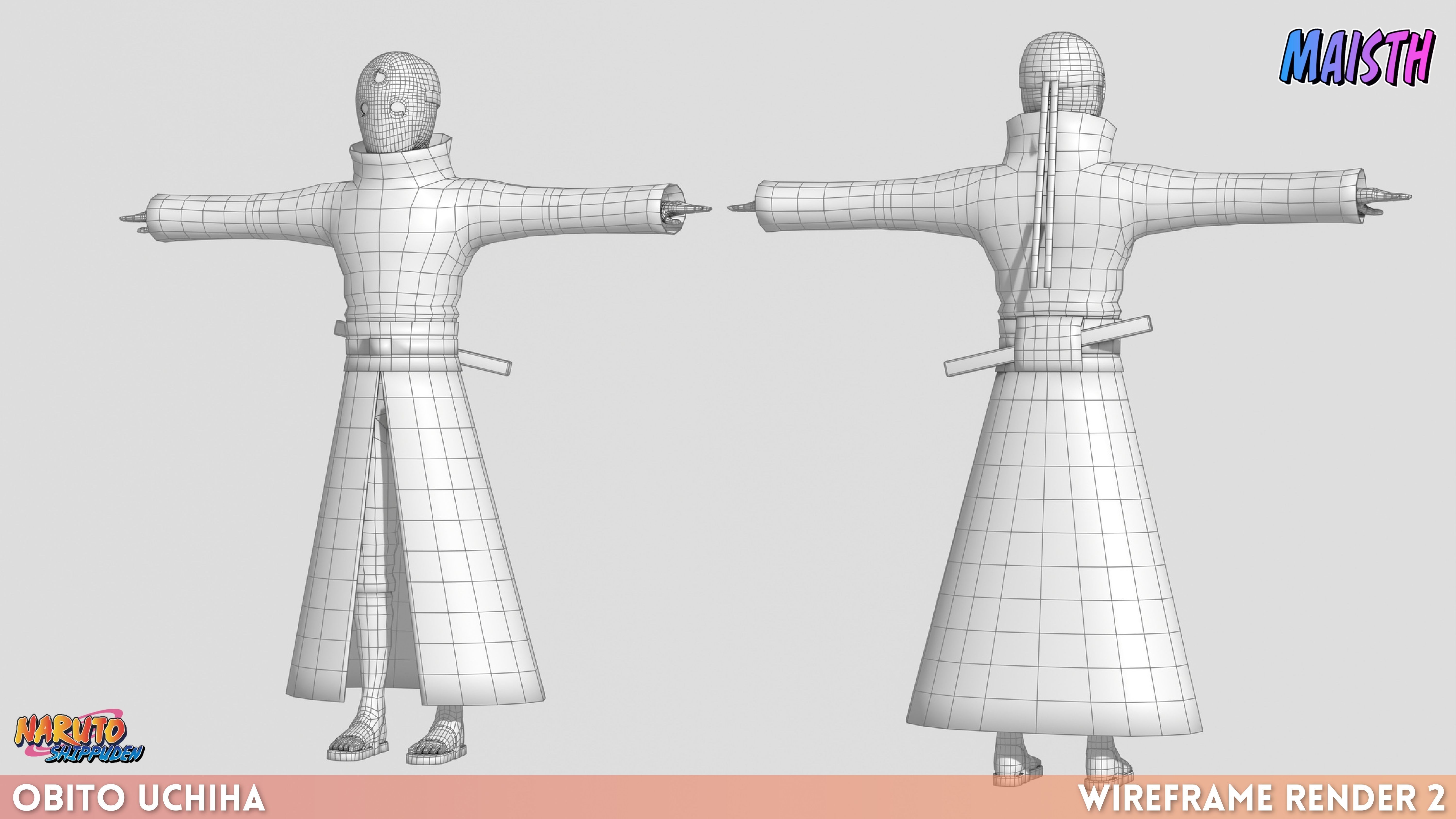 Obito Uchiha - Naruto Shippuden 3D model_9