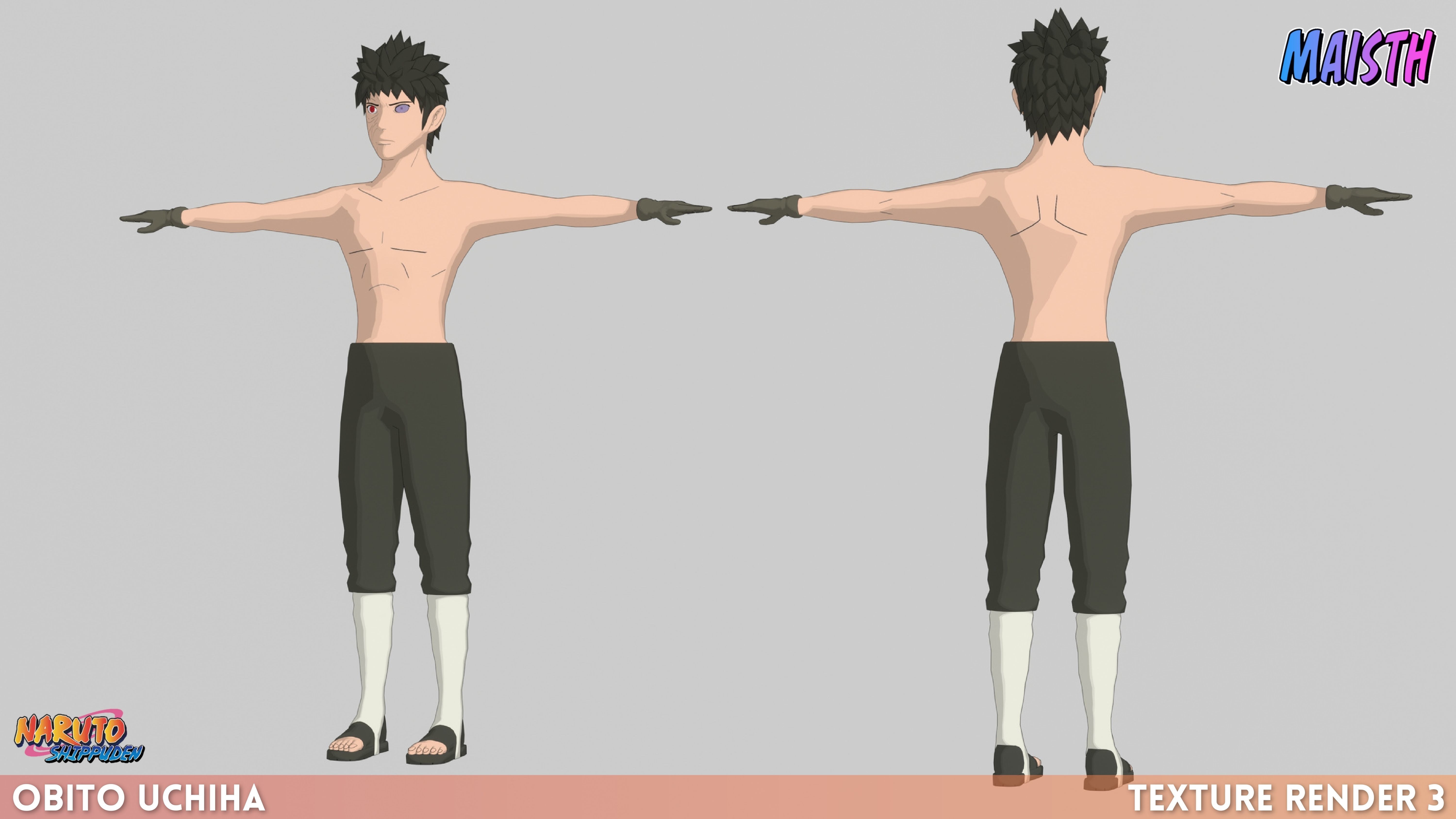 Obito Uchiha - Naruto Shippuden 3D model_4