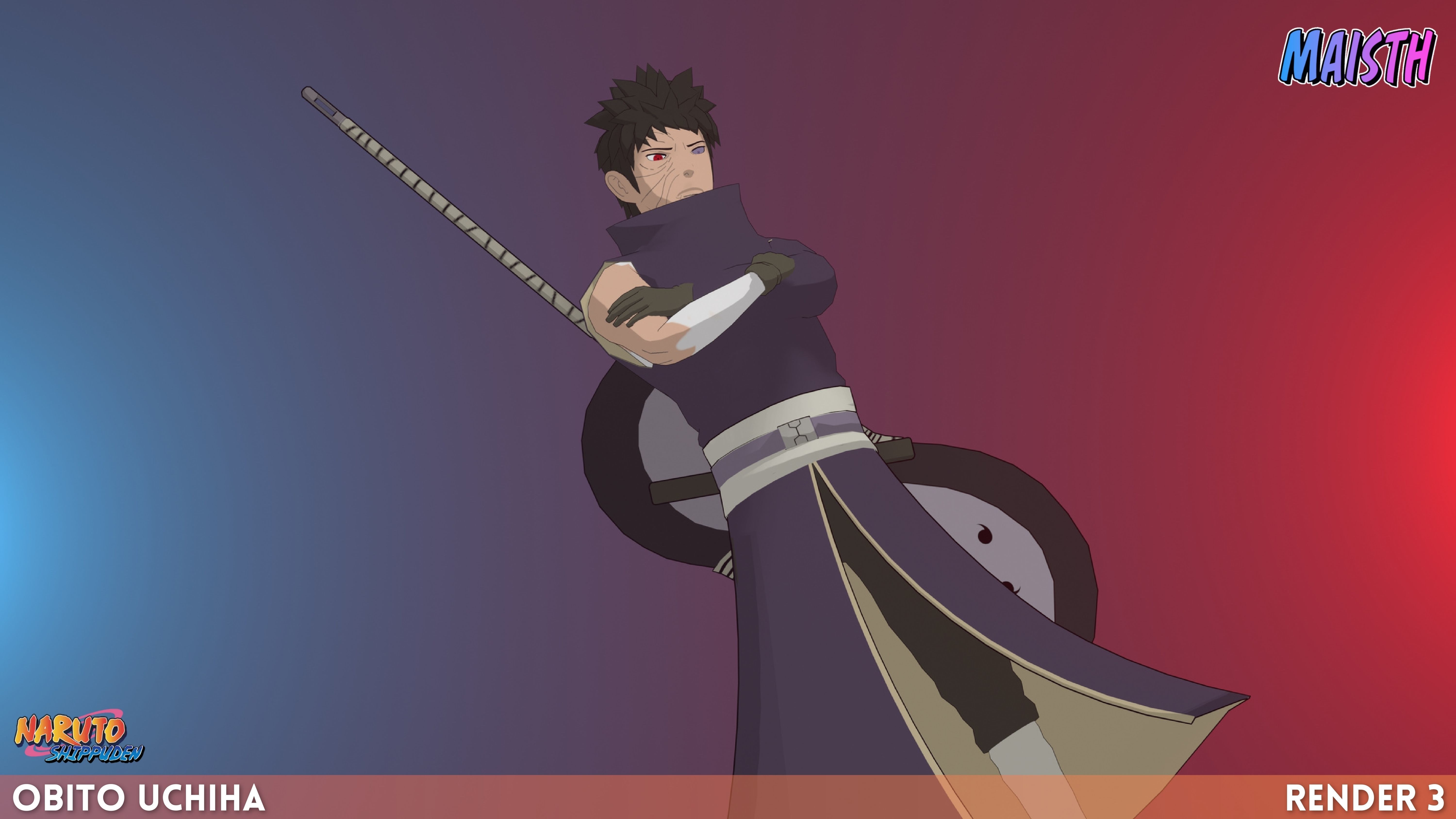 Obito Uchiha - Naruto Shippuden 3D model_13