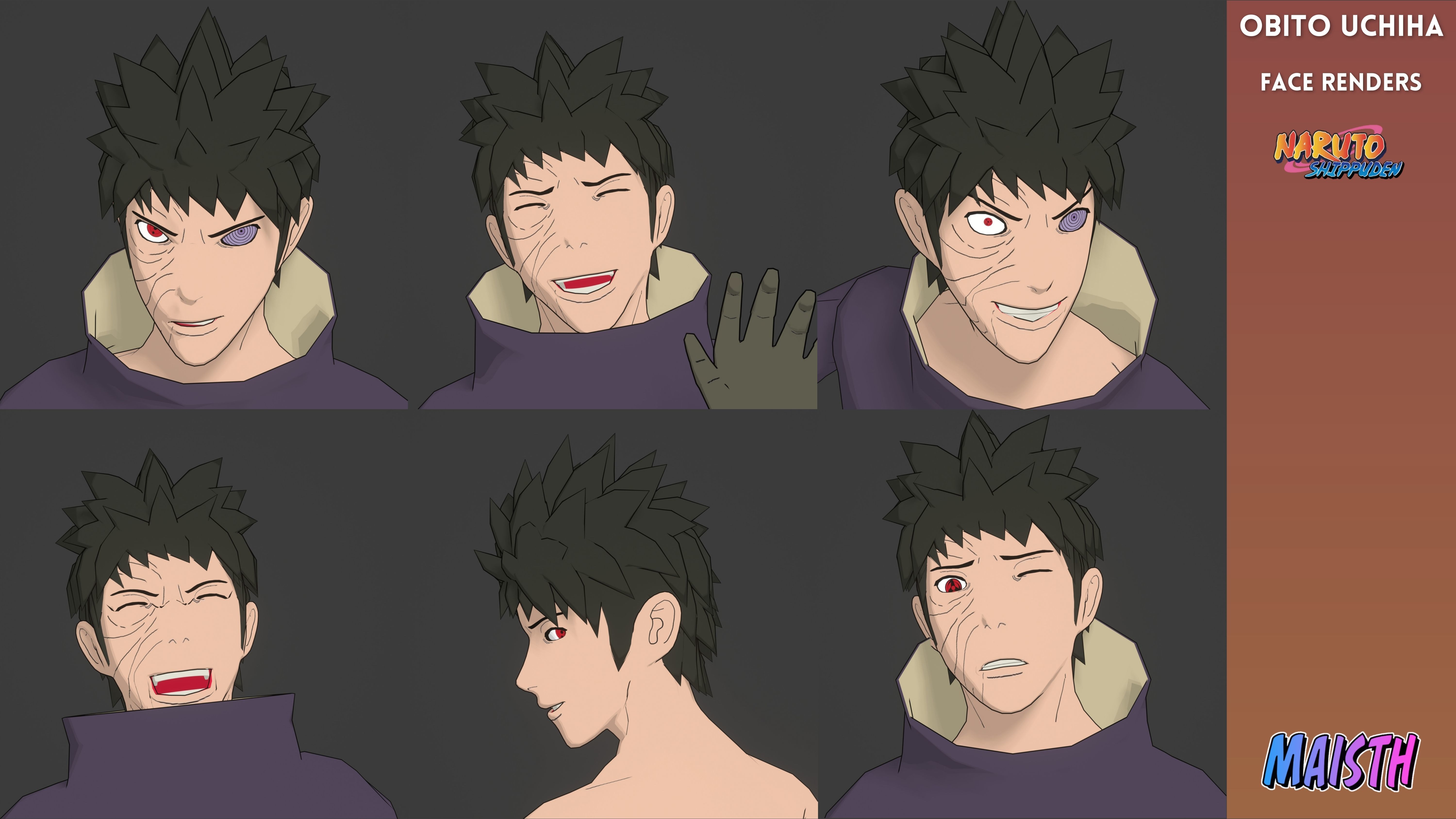 Obito Uchiha - Naruto Shippuden 3D model_15