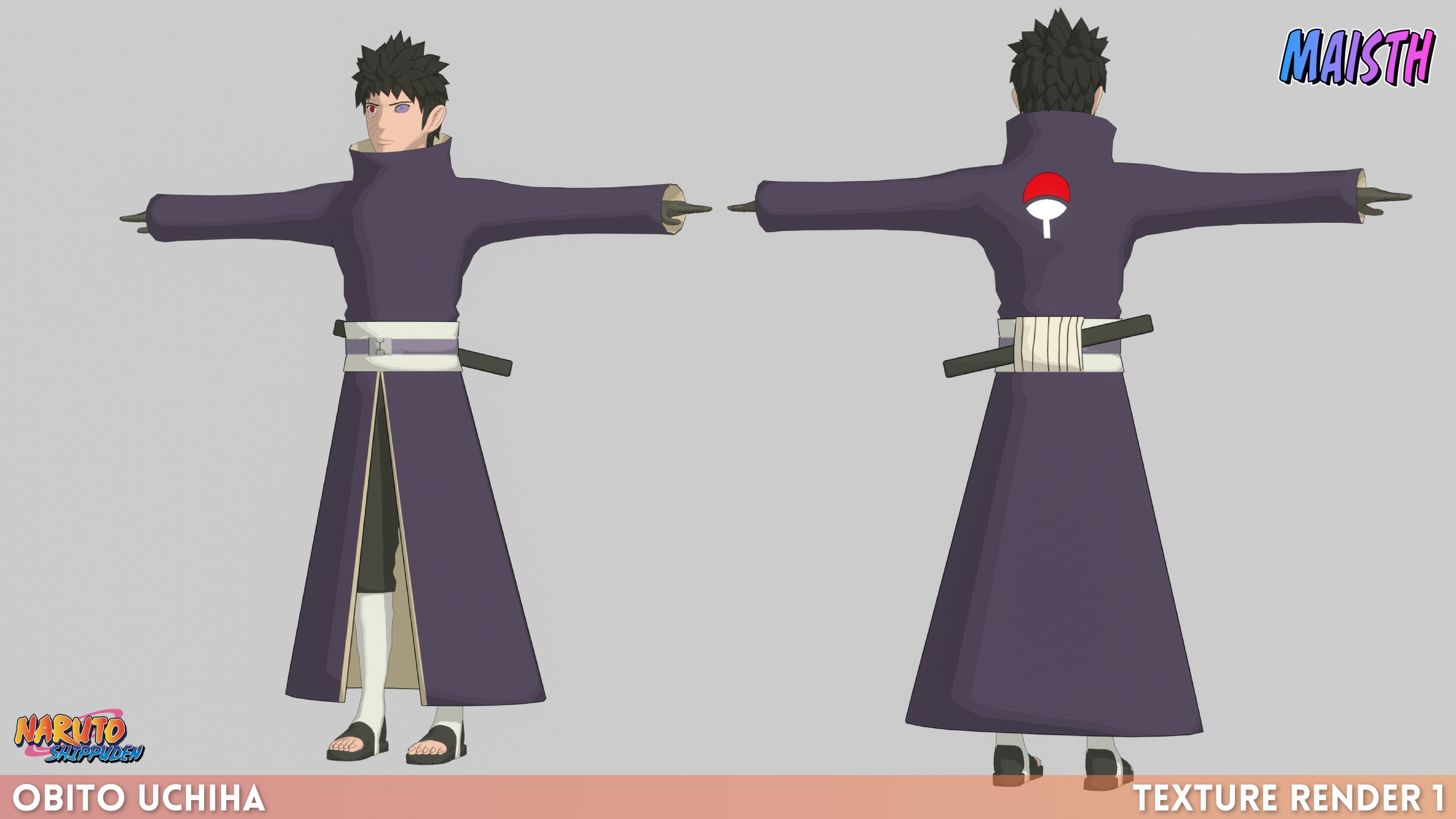 Obito Uchiha - Naruto Shippuden 3D model_2