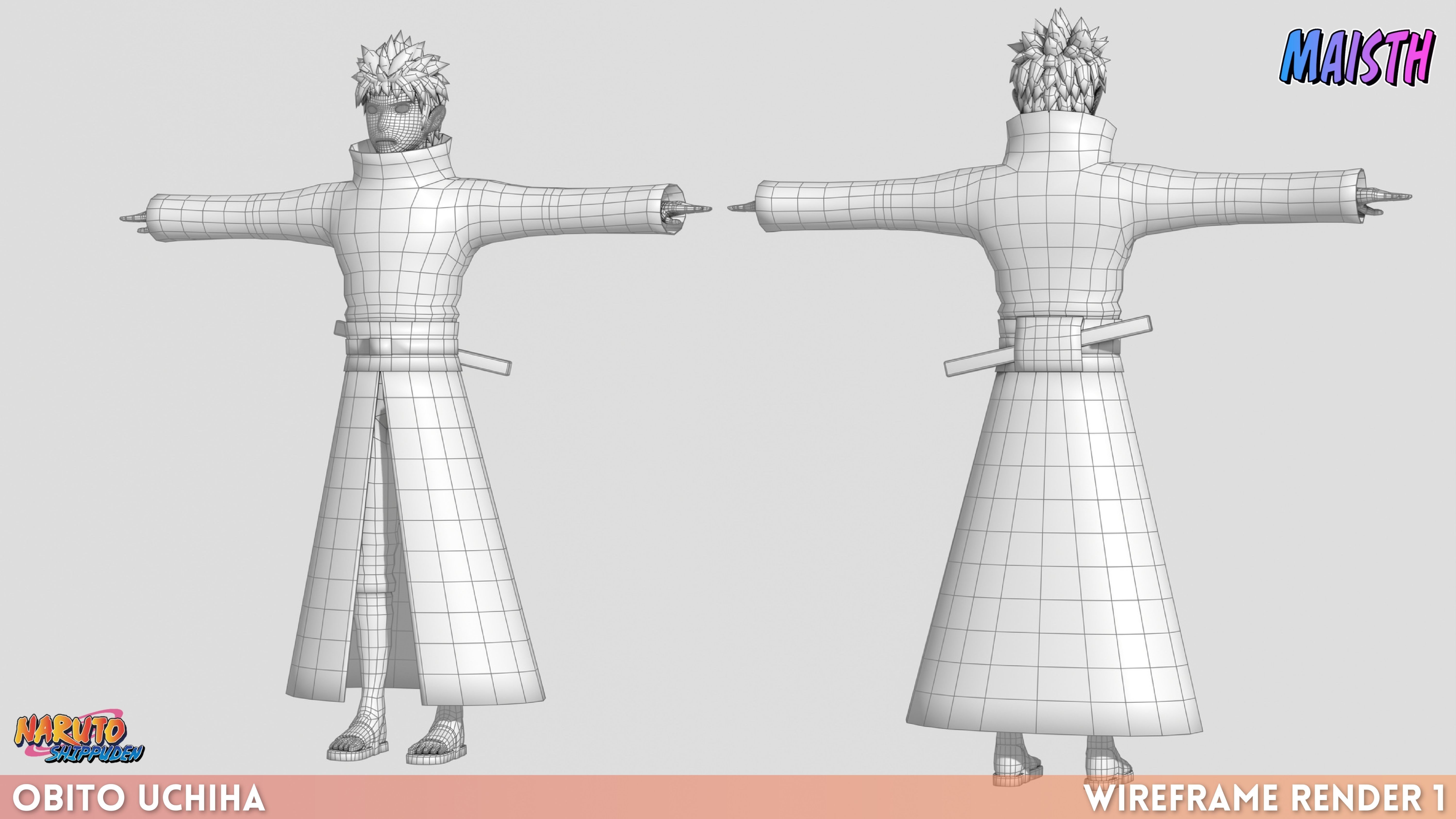 Obito Uchiha - Naruto Shippuden 3D model_8
