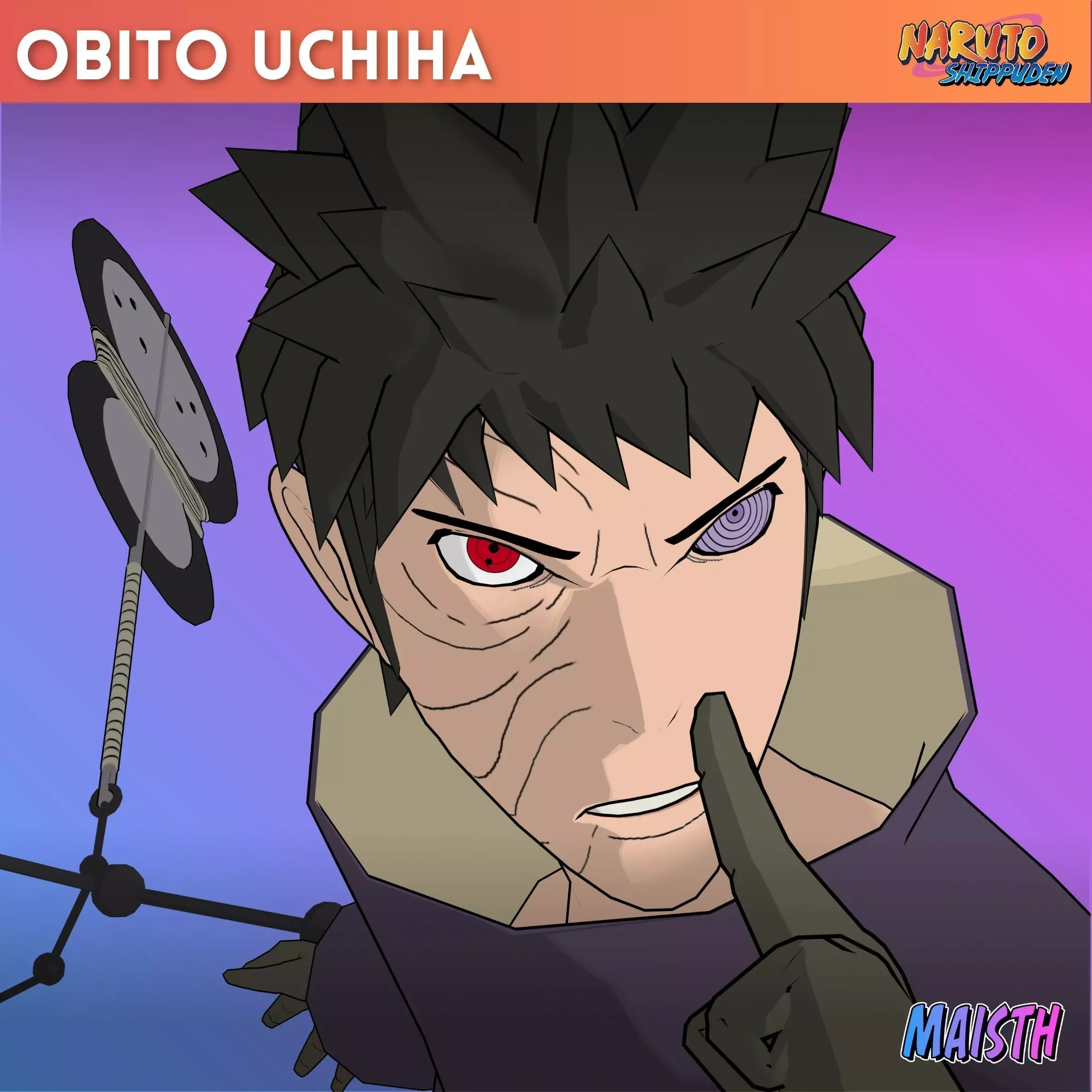 Obito Uchiha - Naruto Shippuden 3D model_0