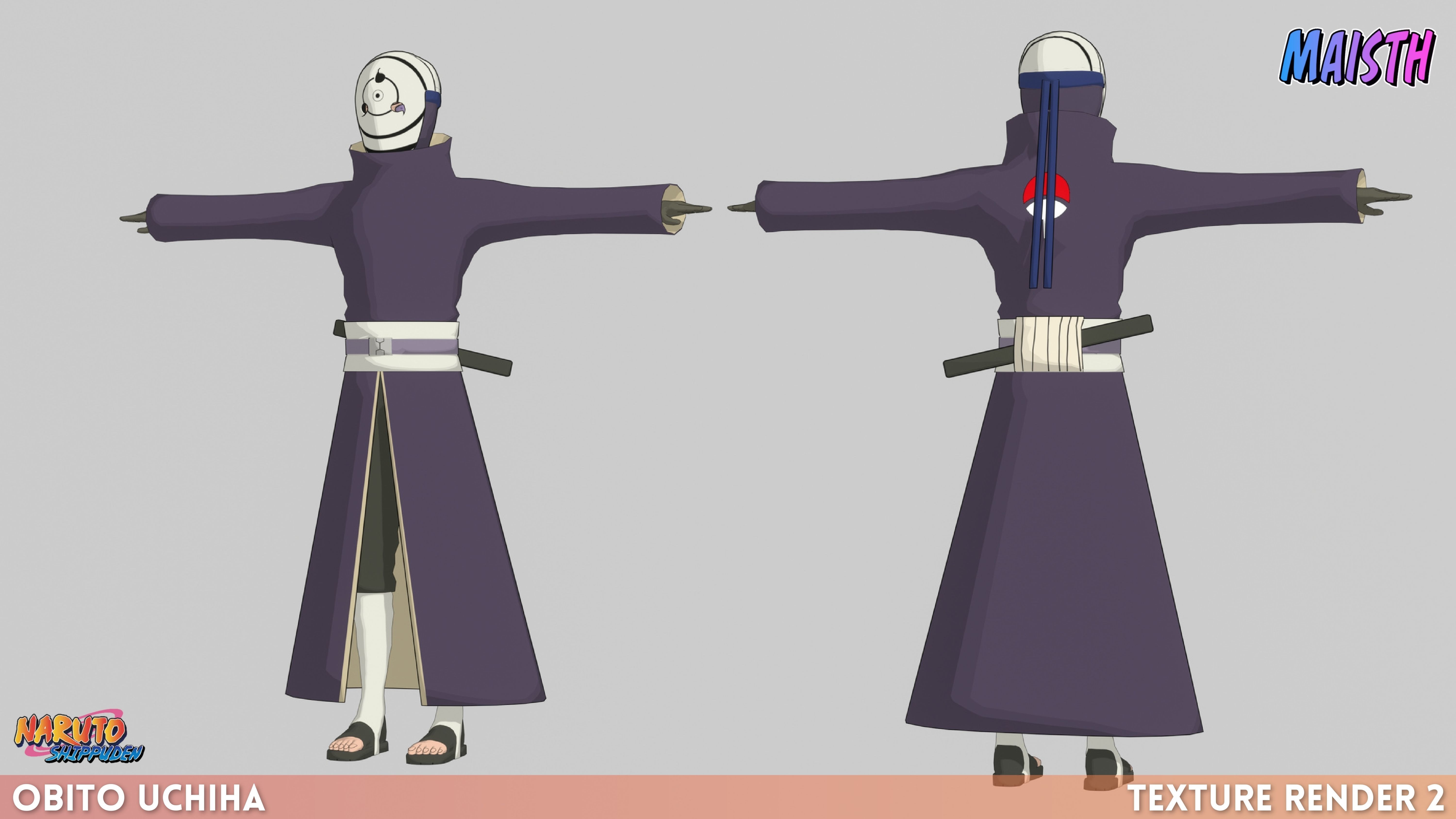 Obito Uchiha - Naruto Shippuden 3D model_3