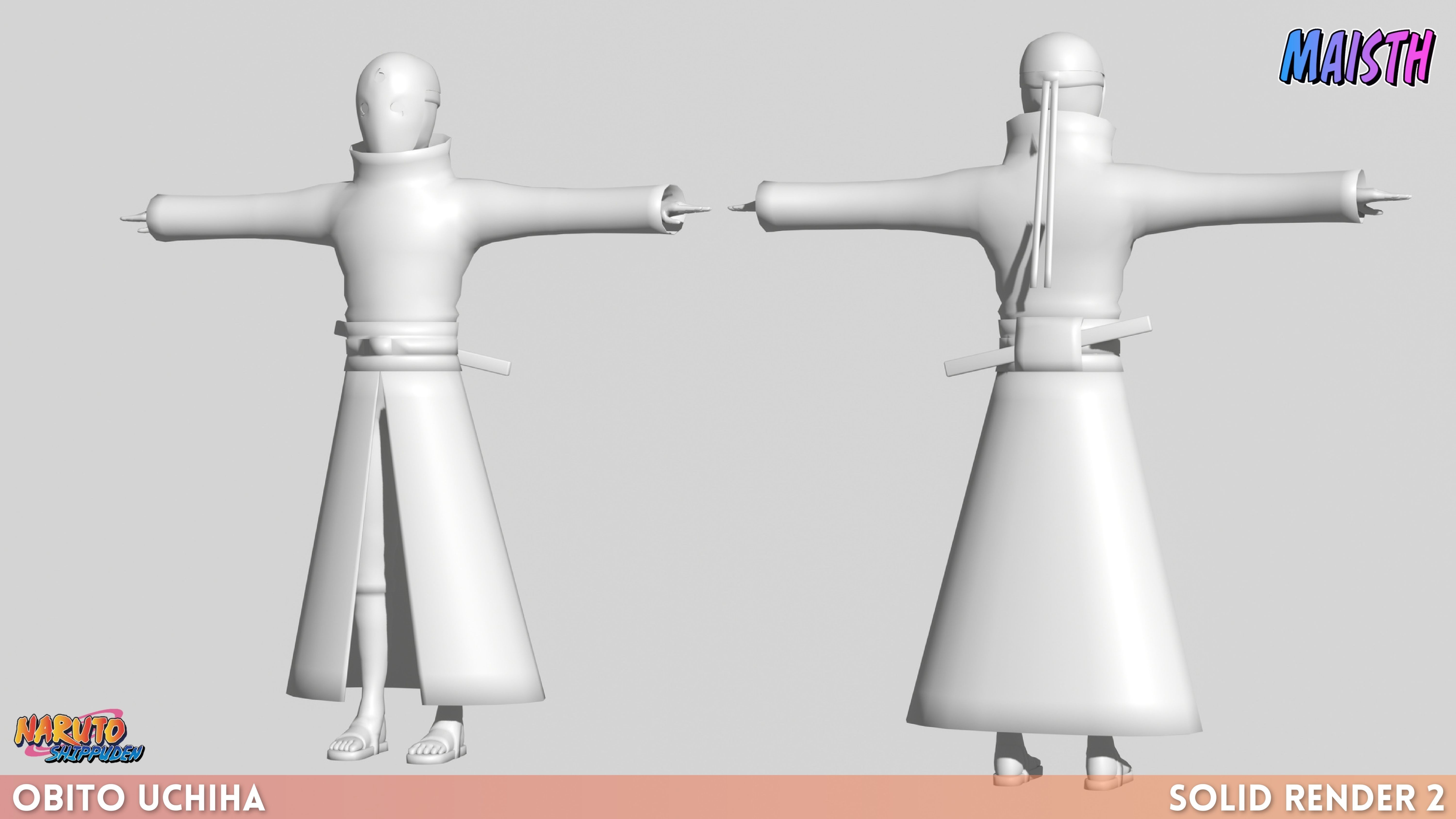 Obito Uchiha - Naruto Shippuden 3D model_6