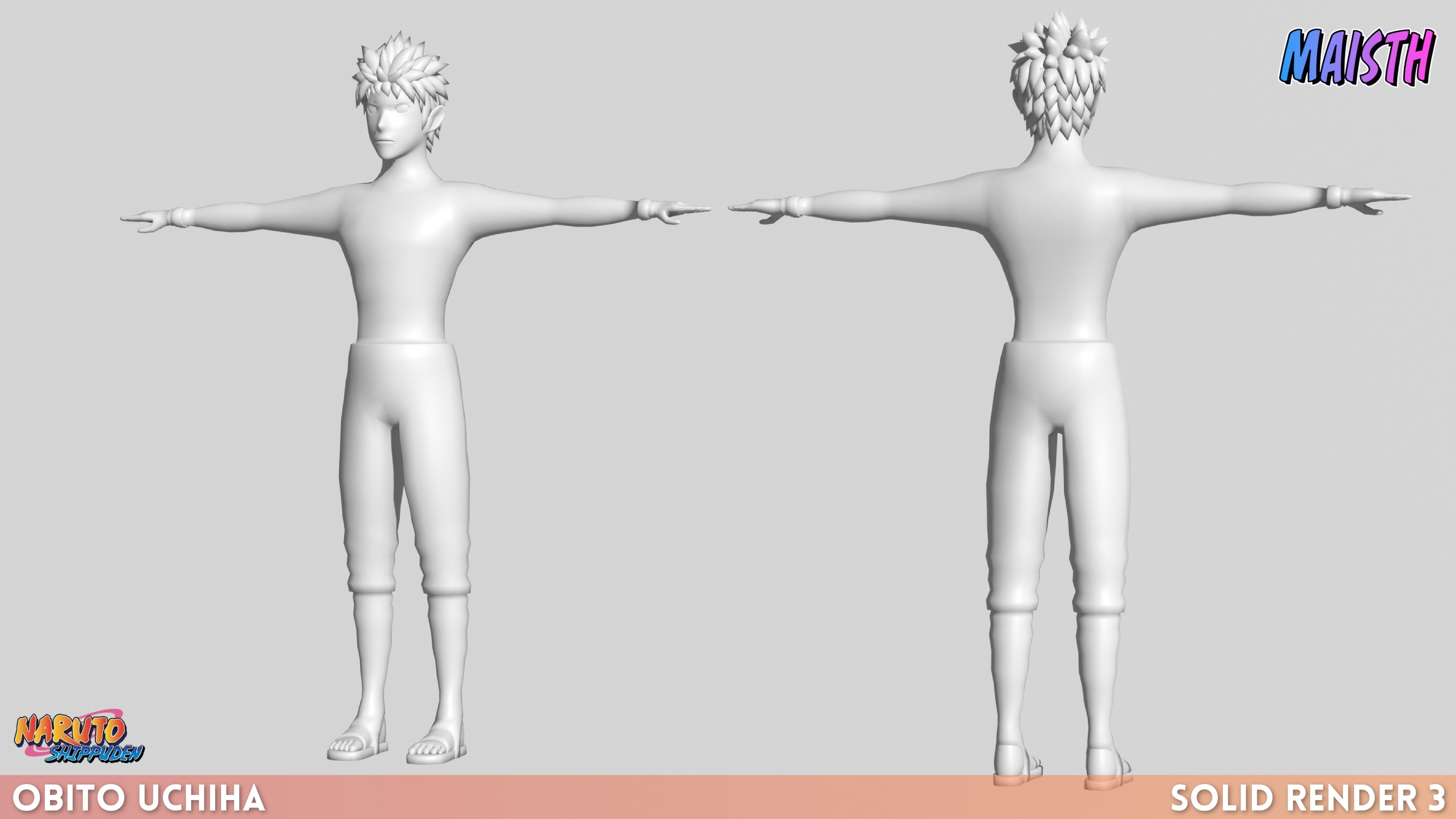 Obito Uchiha - Naruto Shippuden 3D model_7