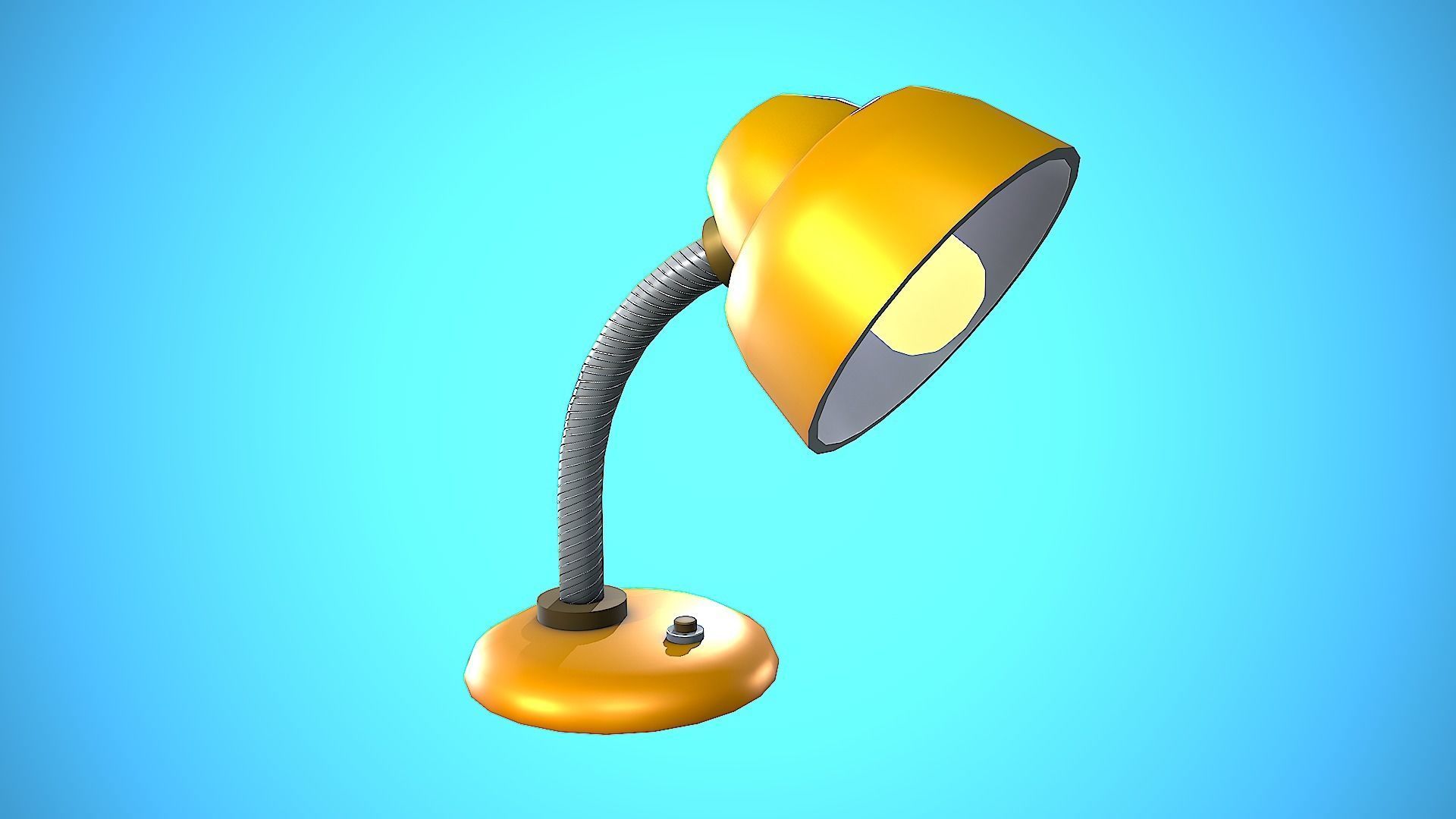 DESK LAMP CARTOON STYLIZED Low-poly 3D model_7