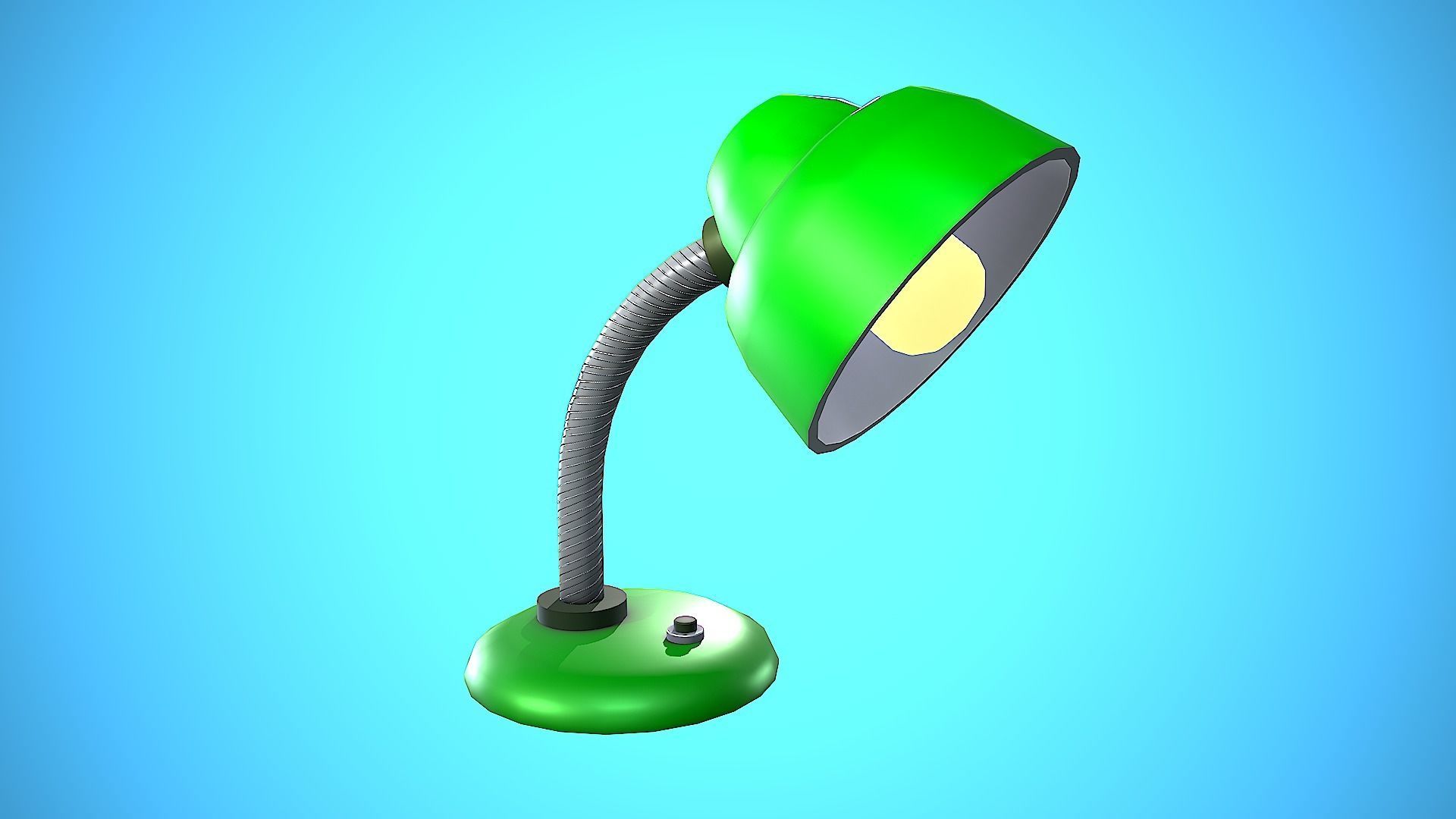 DESK LAMP CARTOON STYLIZED Low-poly 3D model_5