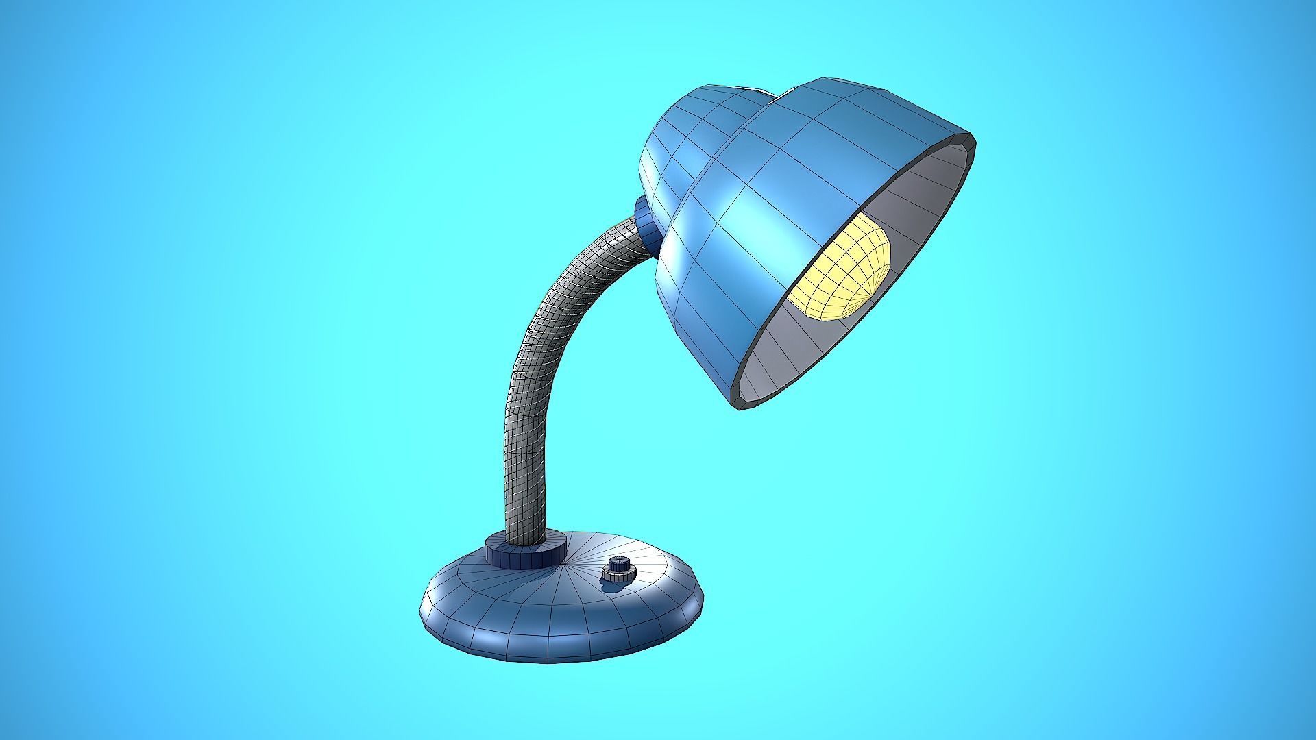 DESK LAMP CARTOON STYLIZED Low-poly 3D model_8