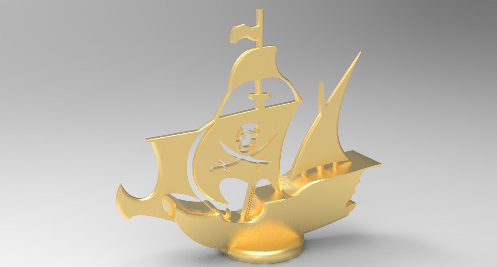 Pirate ship decor 3D model 3D printable | CGTrader