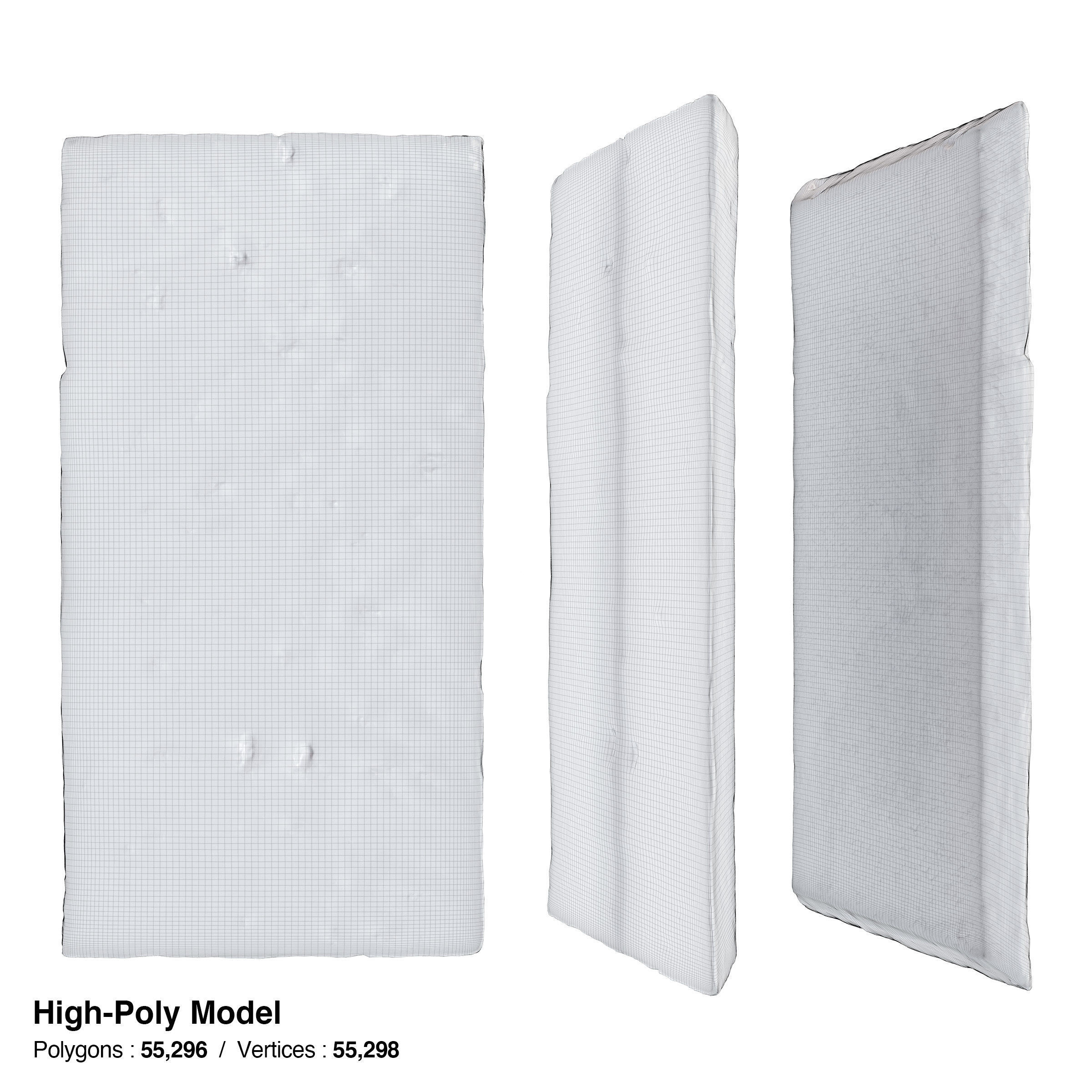 Japanese Tableware Set 7 Low-poly 3D model_12