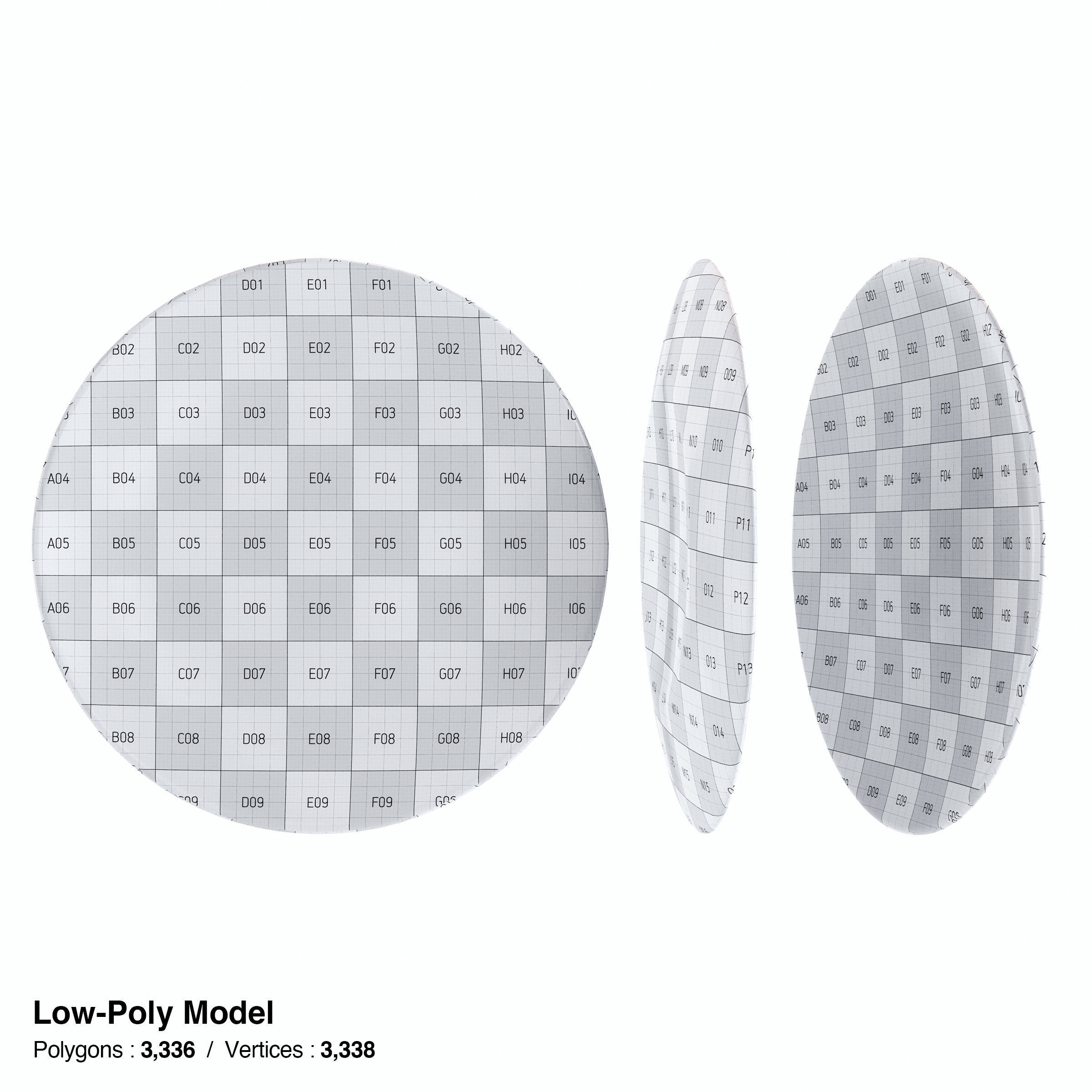 Japanese Tableware Set 7 Low-poly 3D model_4