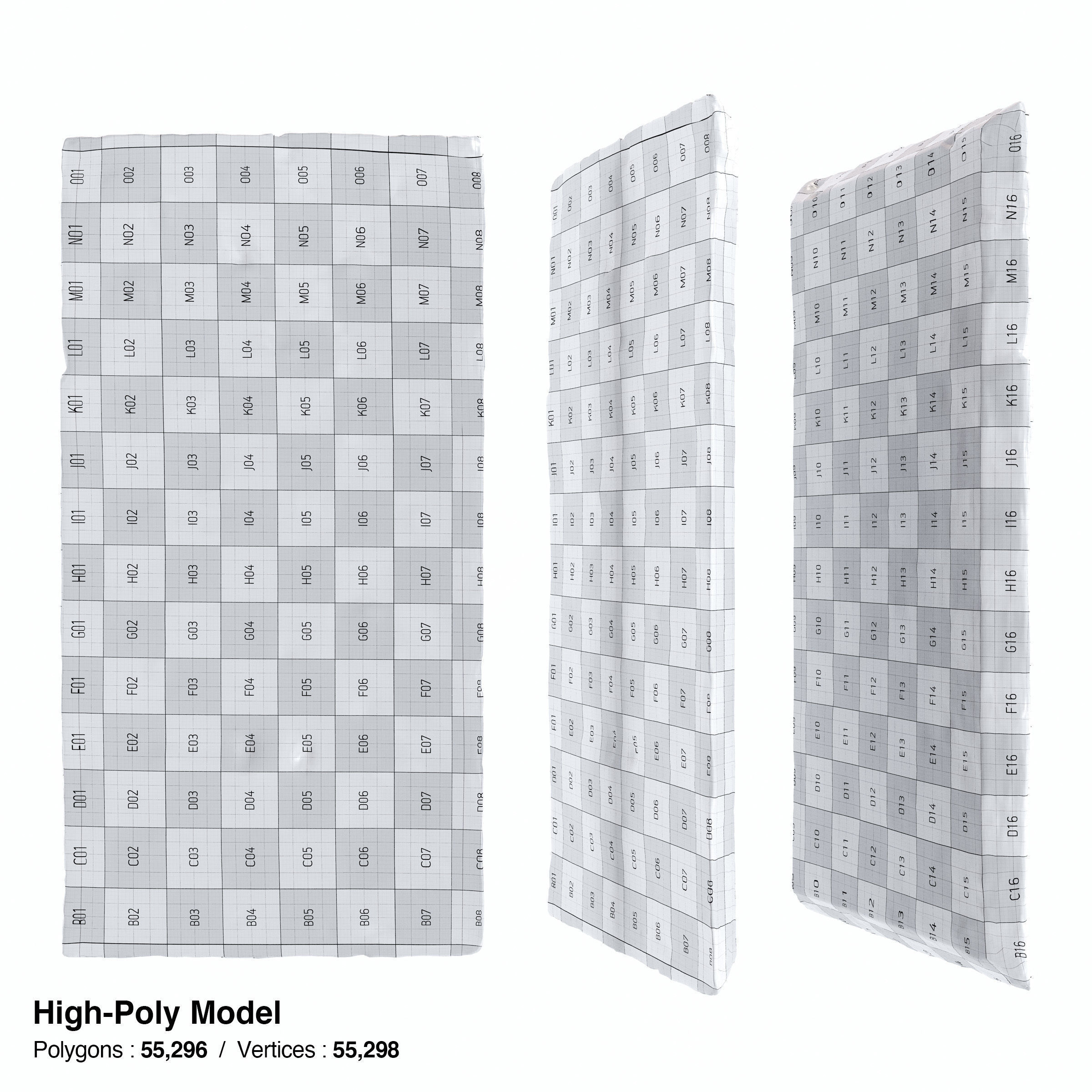 Japanese Tableware Set 7 Low-poly 3D model_13