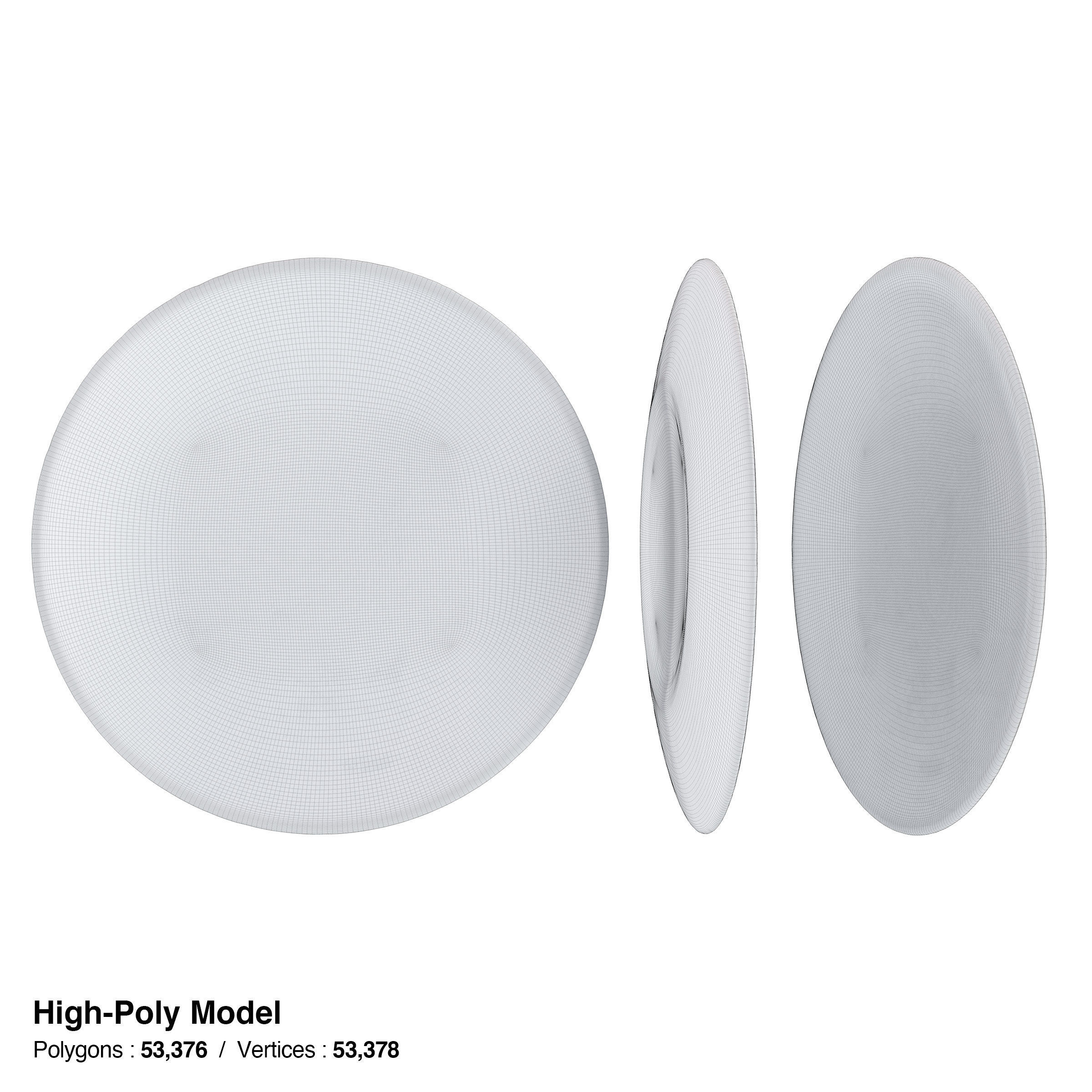 Japanese Tableware Set 7 Low-poly 3D model_6