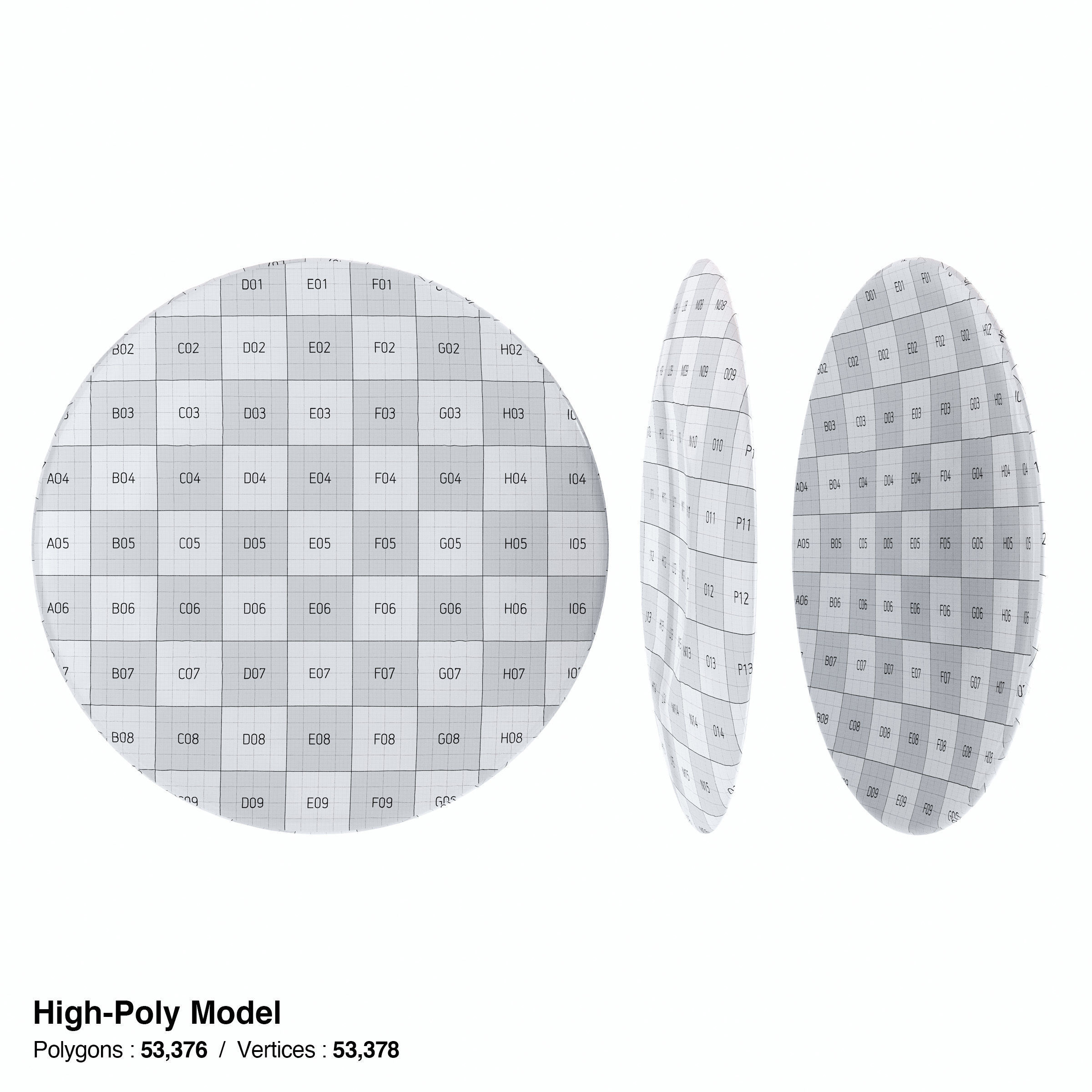 Japanese Tableware Set 7 Low-poly 3D model_7