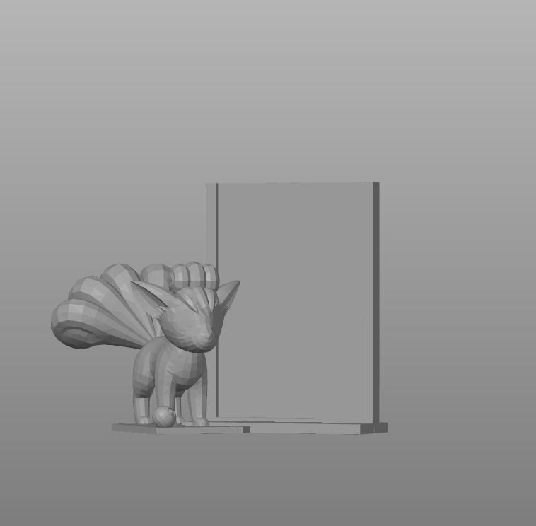 Vulpix Pokemon TCG frame for card 3D print model_5