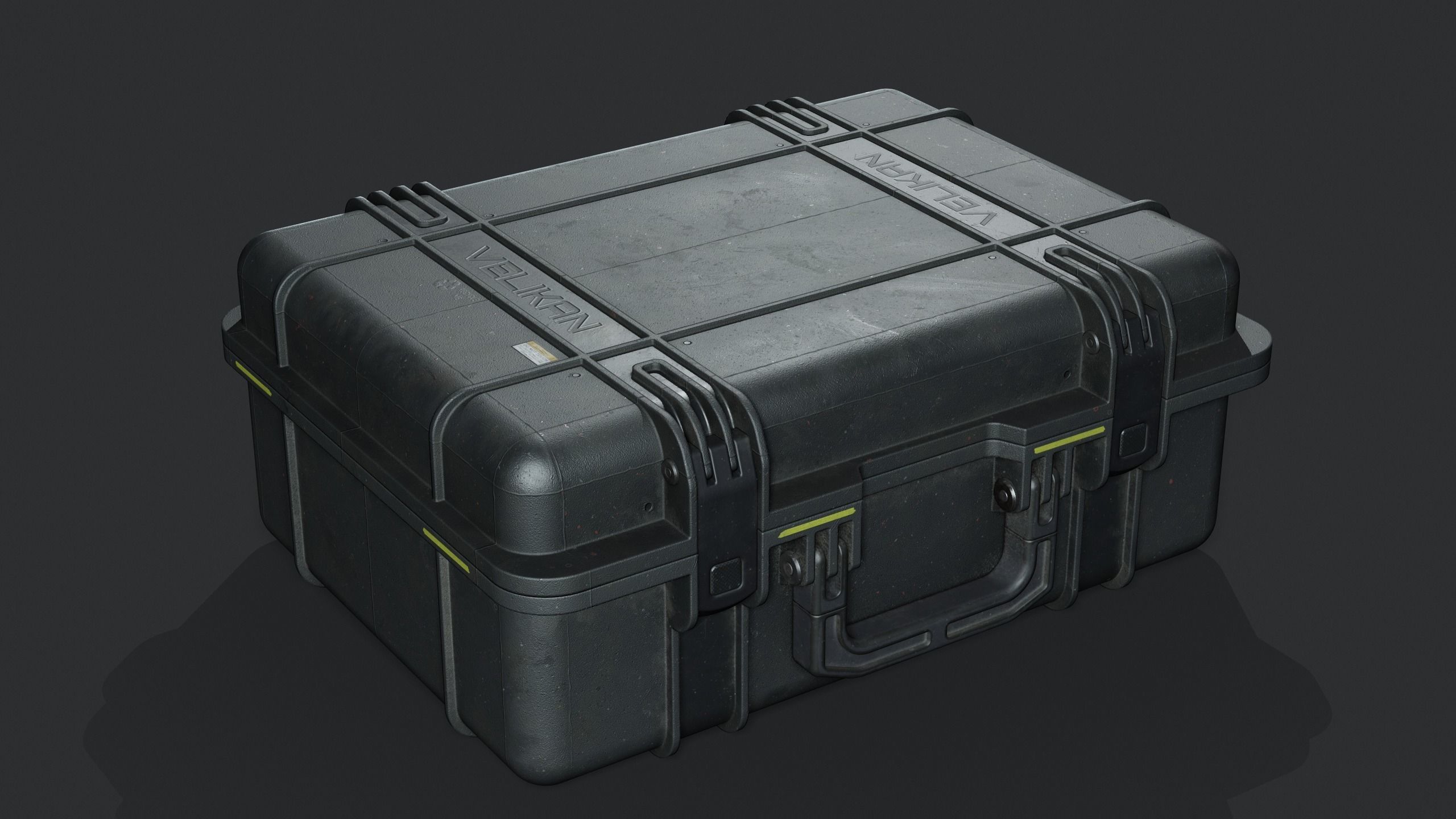 plastic case pelican Low-poly 3D model_1
