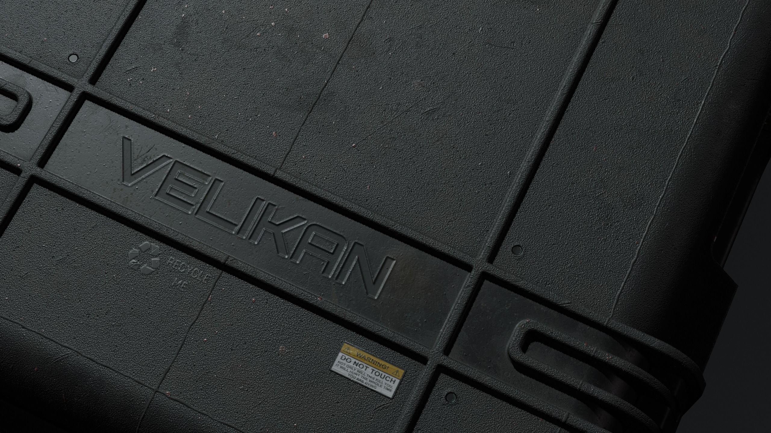 plastic case pelican Low-poly 3D model_3