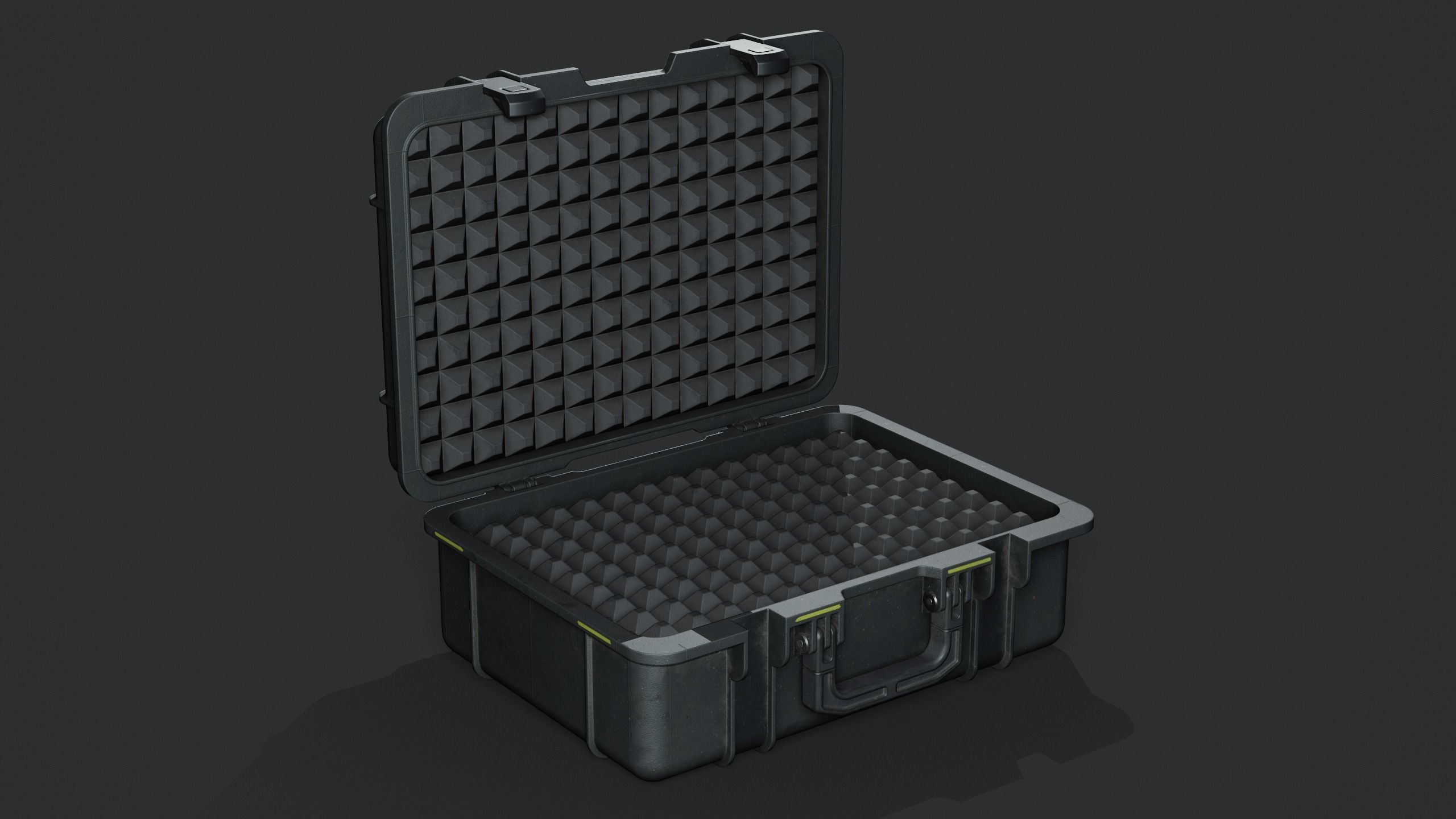 plastic case pelican Low-poly 3D model_4
