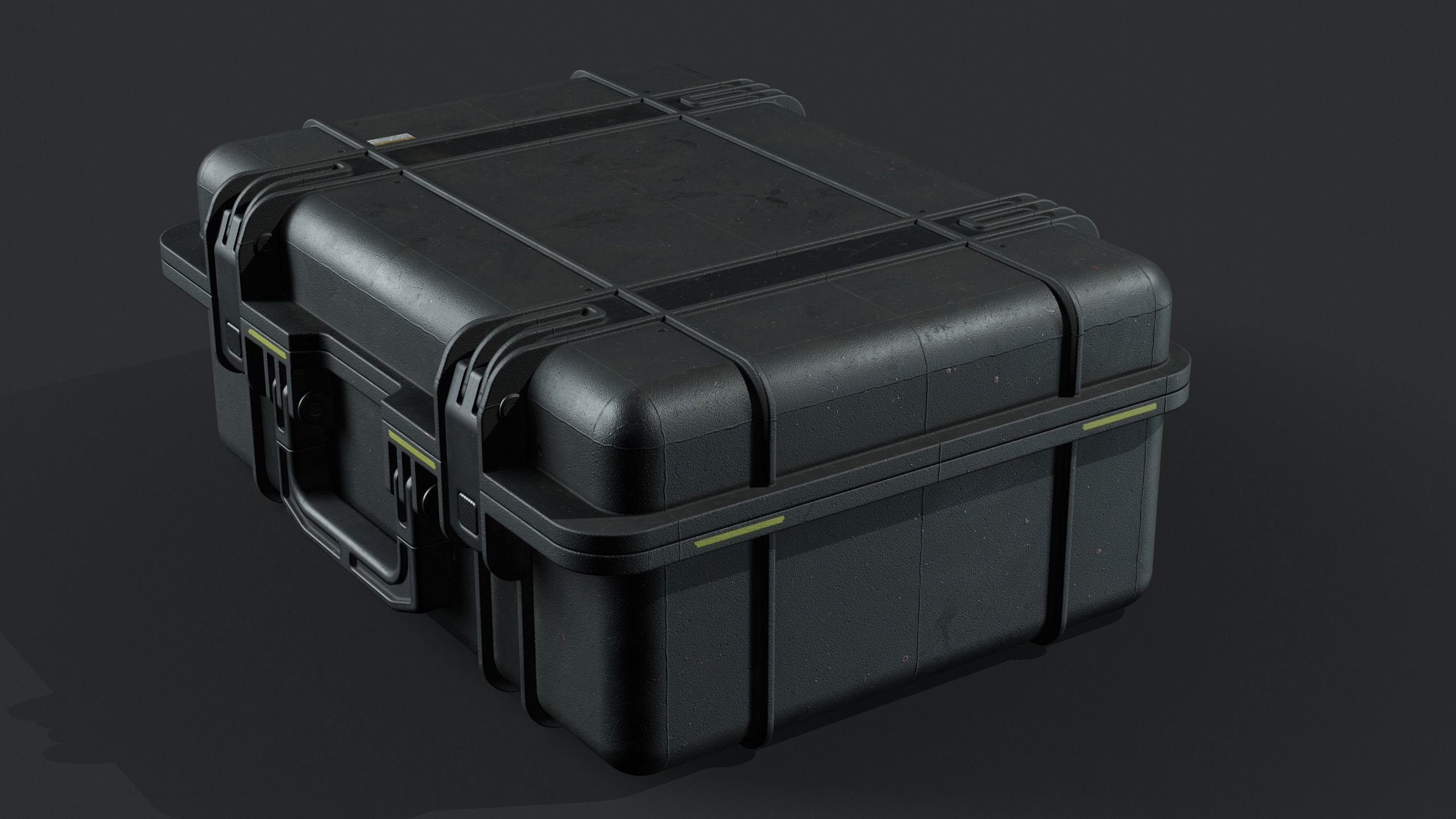 plastic case pelican Low-poly 3D model_2
