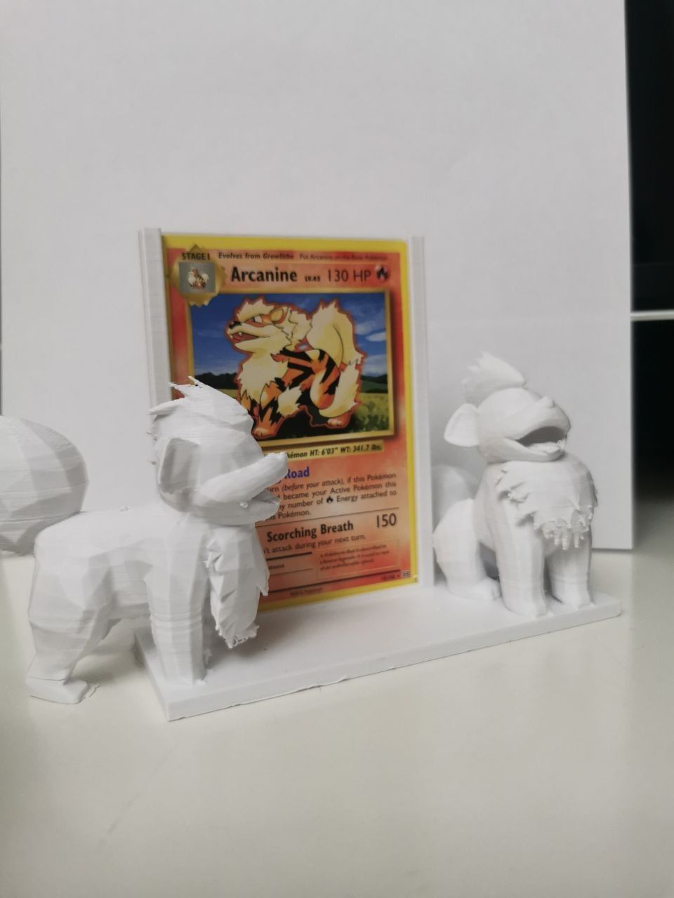 Growlithe Pokemon TCG frame for card 3D print model_4