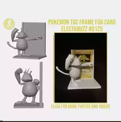 Electabuzz Pokemon TCG frame for card 3D print model