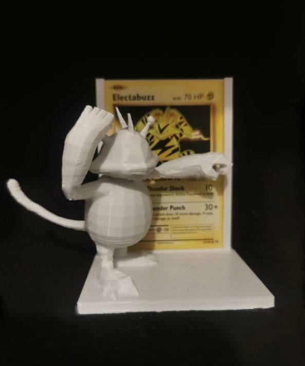 Electabuzz Pokemon TCG frame for card 3D print model_2